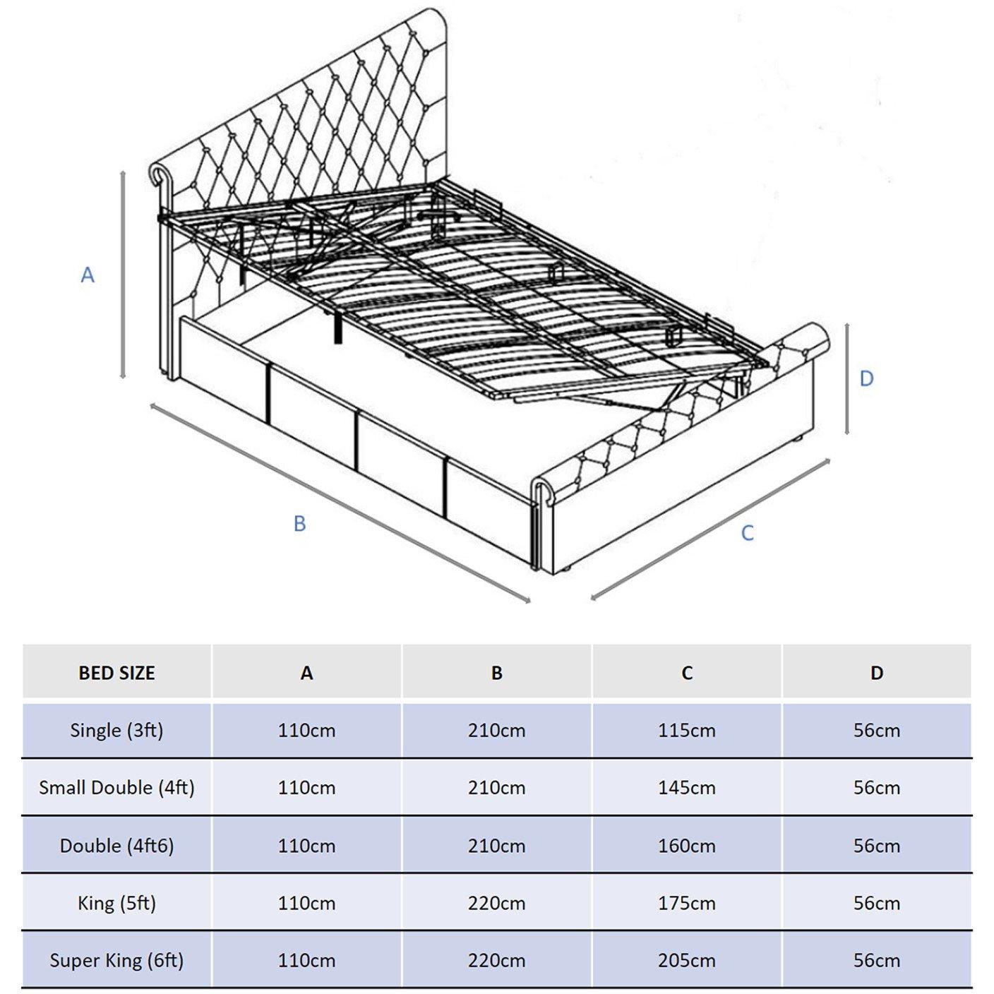 Grey - Aspire - Chesterfield Ottoman Bed - 7