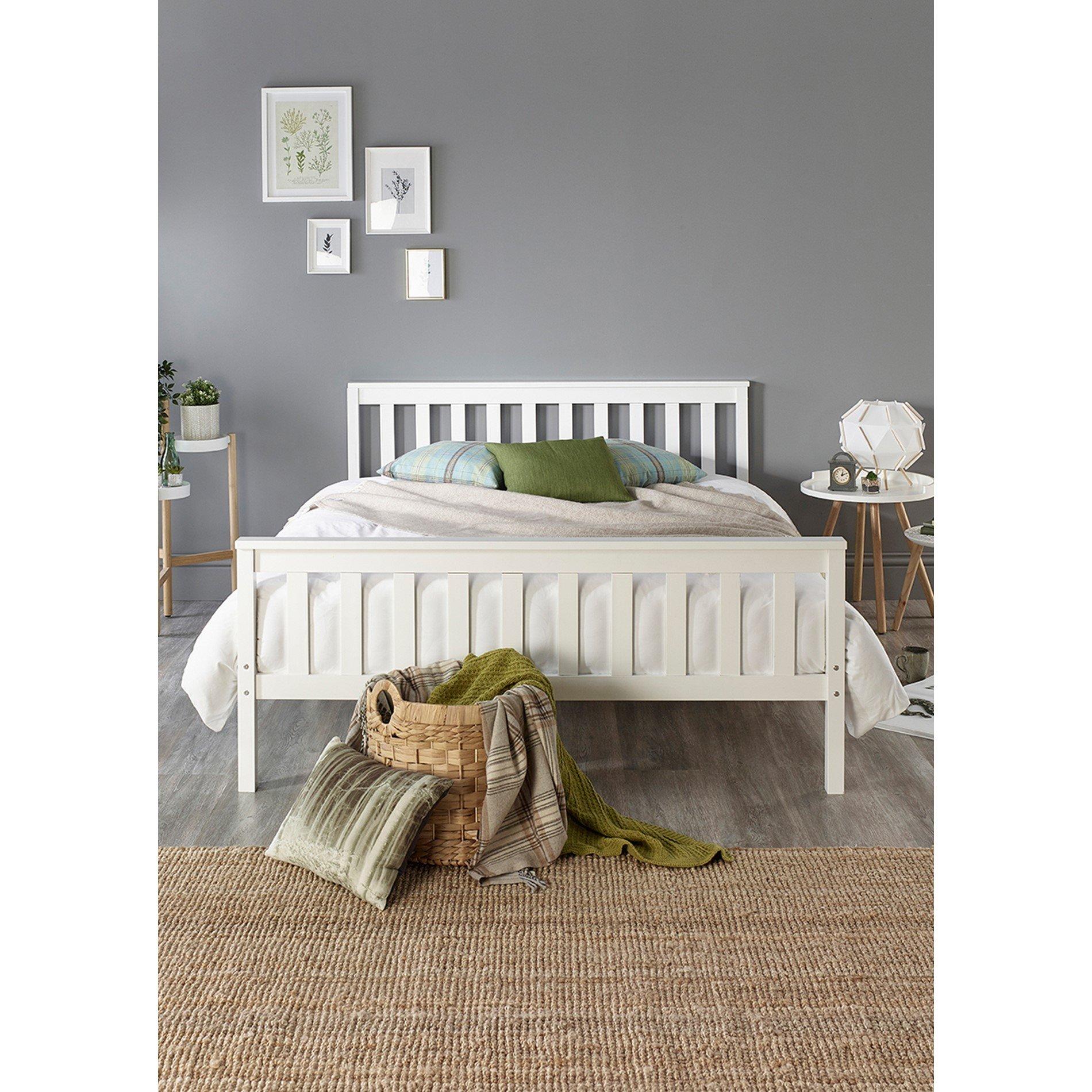White - Aspire - Atlantic Wooden Bed, White - 3