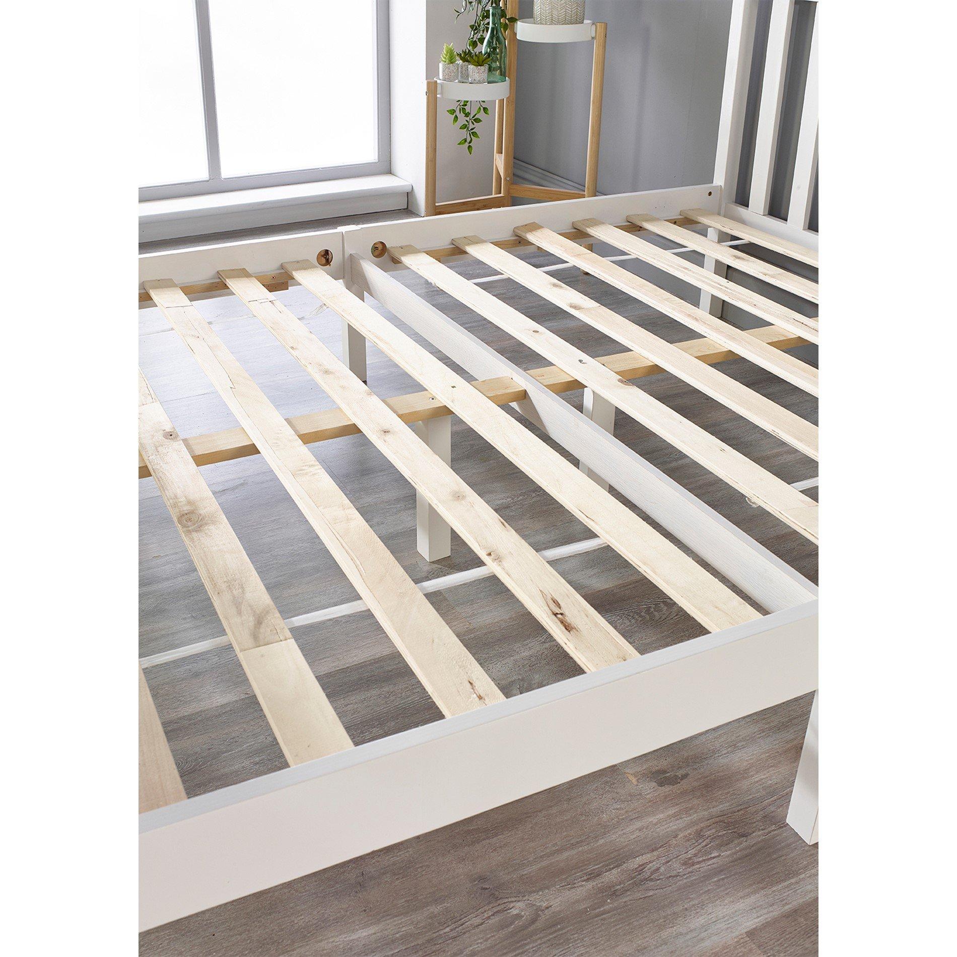 White - Aspire - Atlantic Wooden Bed, White - 4