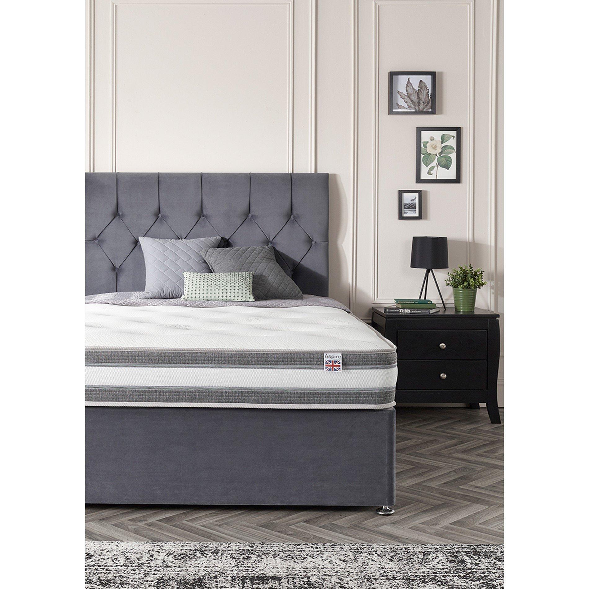 White - Aspire - Aspire Cashmere 1000 Pocket Tufted Mattress - 2