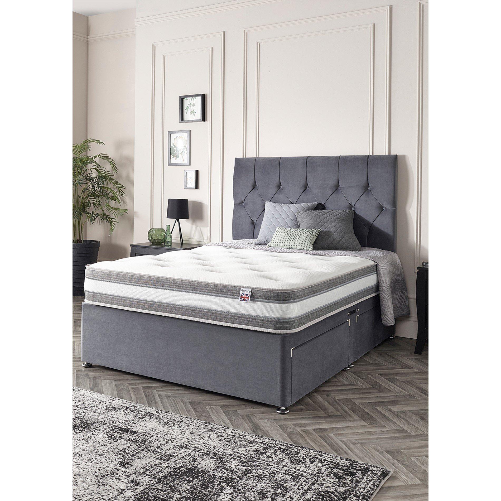 White - Aspire - Aspire Cashmere 1000 Pocket Tufted Mattress - 3