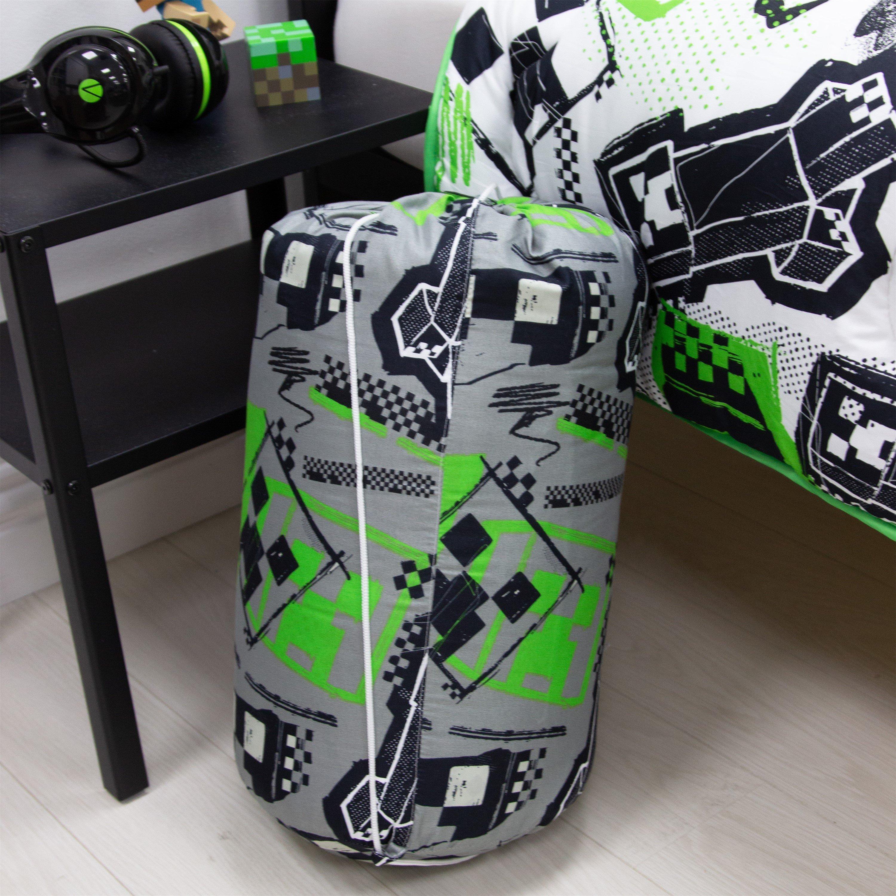 Green - Minecraft - 10.5 Tog Single Coverless Duvet - 4