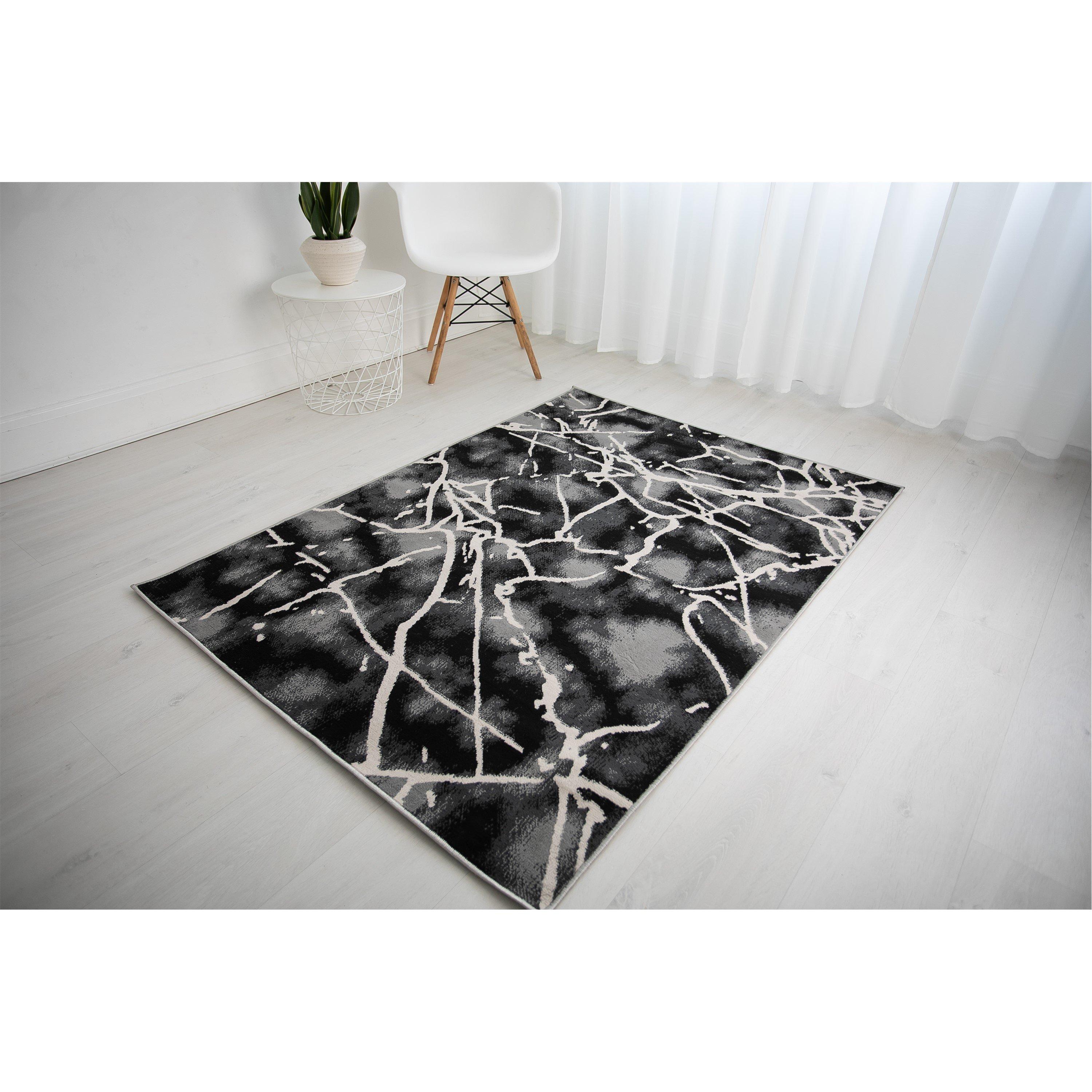 Rugstyle  Balletto 19Na - Anthra/Black - 200x290cm
