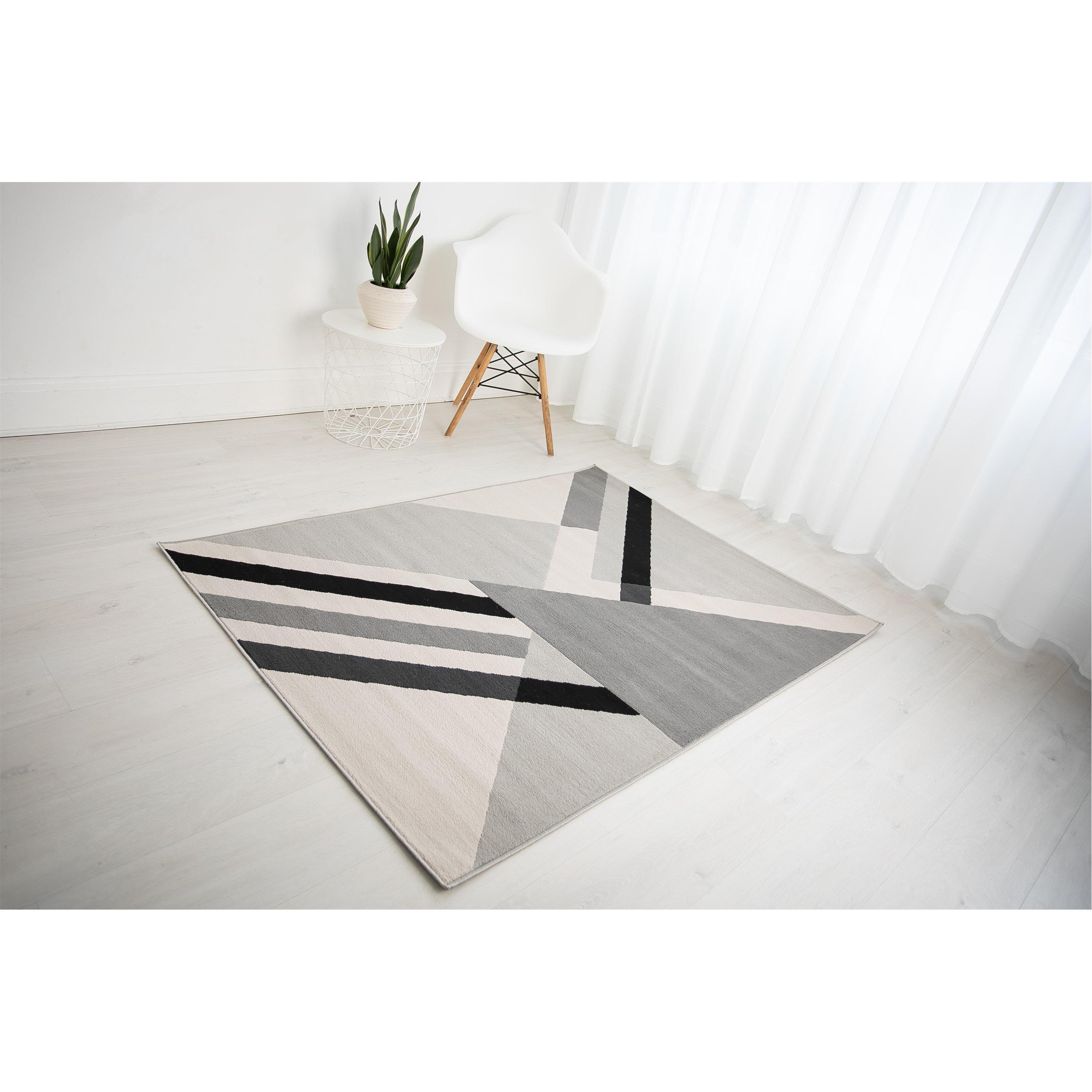 Rugstyle  Balletto 186B - Grey/Black - 160x230cm