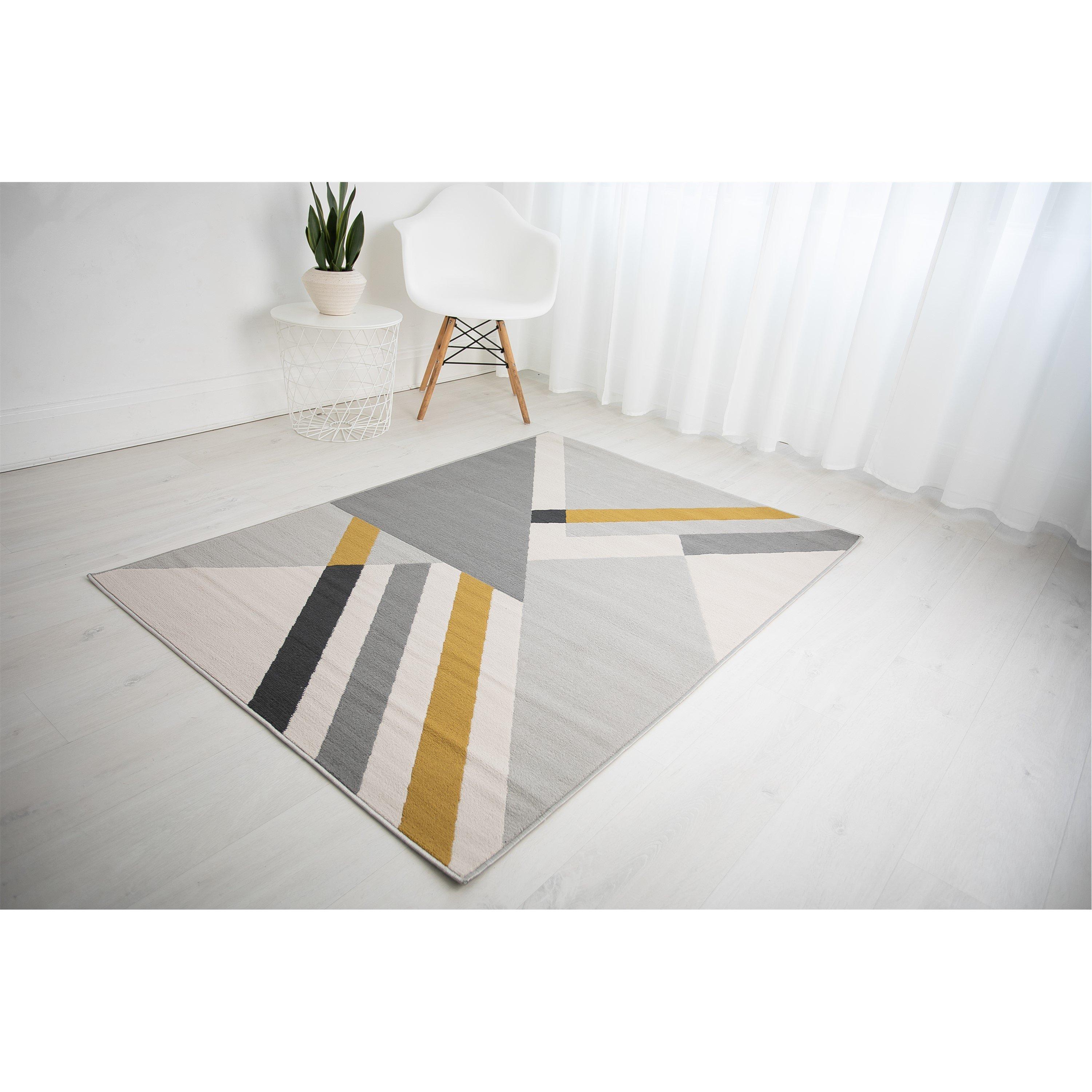 Rugstyle  Balletto 186B - Grey/Ochre - 120x170cm