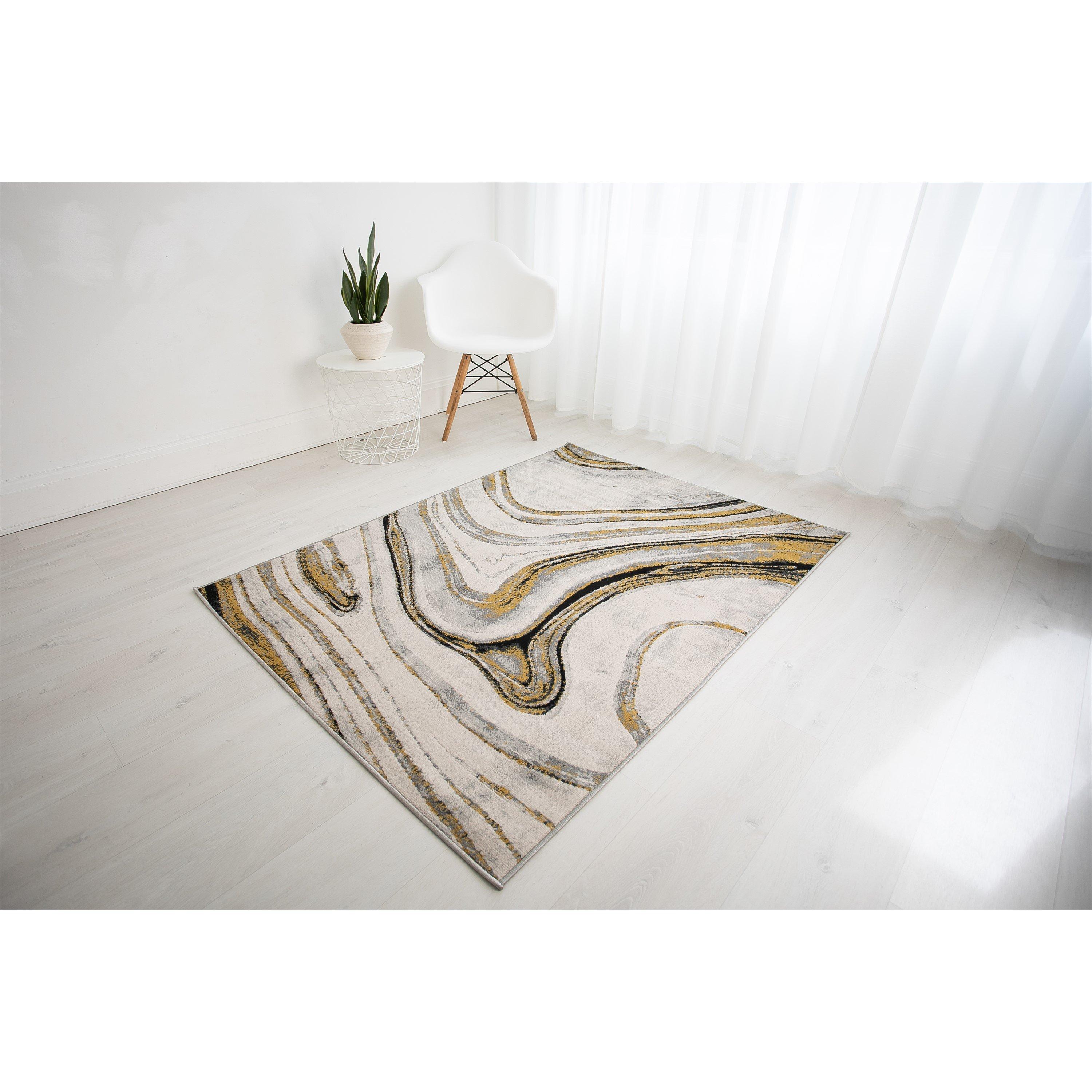 Rugstyle  Balletto 18Ba - Anthra/Ochre - 80x150cm