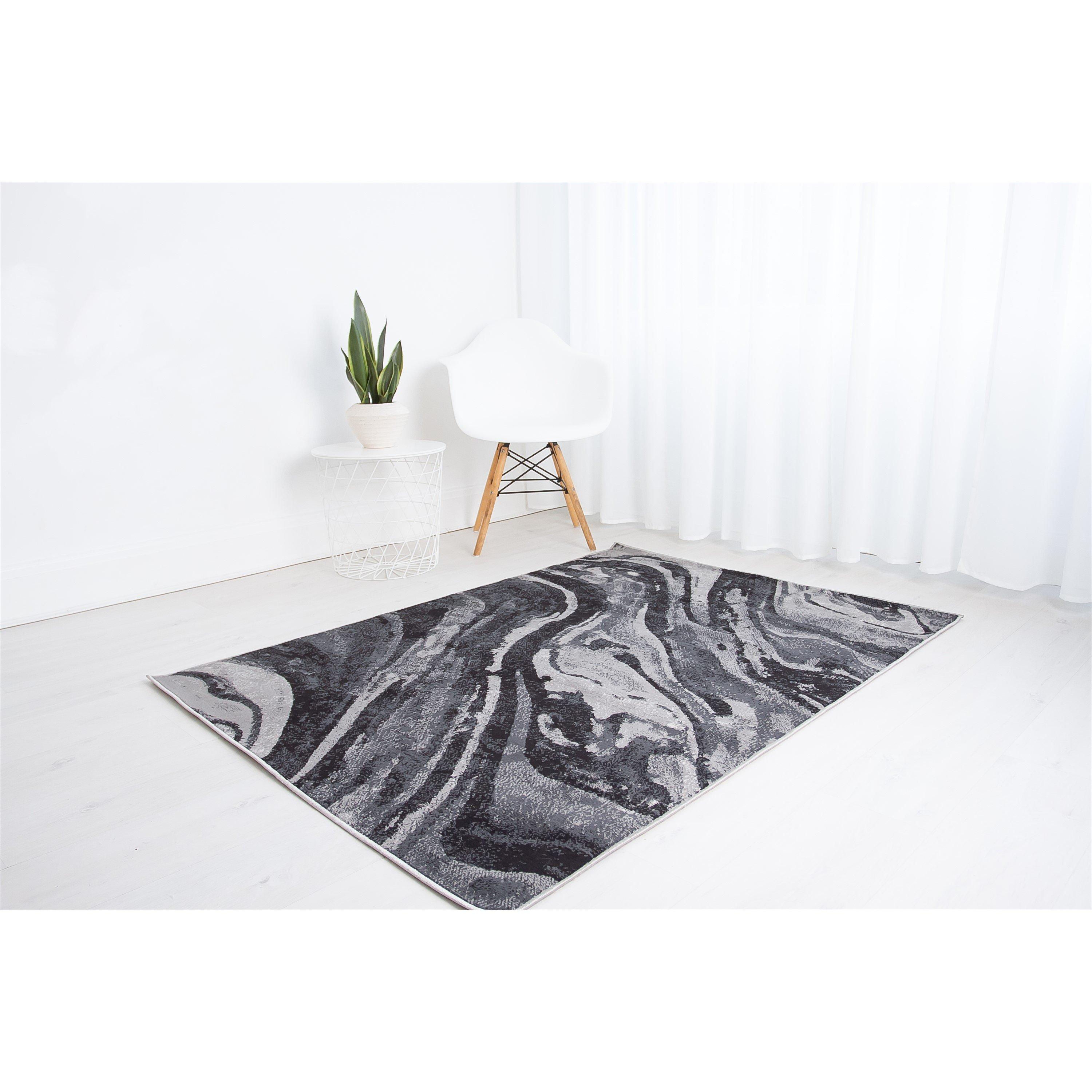 Rugstyle  Balletto 21Ea - Black/Anthra - 120x170cm