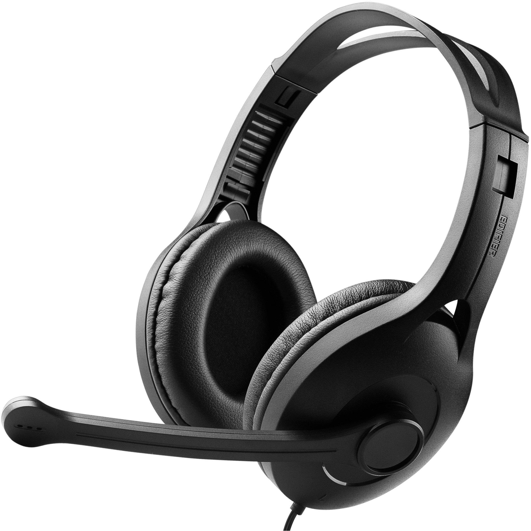 Black - Edifier - K800 USB Wired PC Computer Headset Black - 1