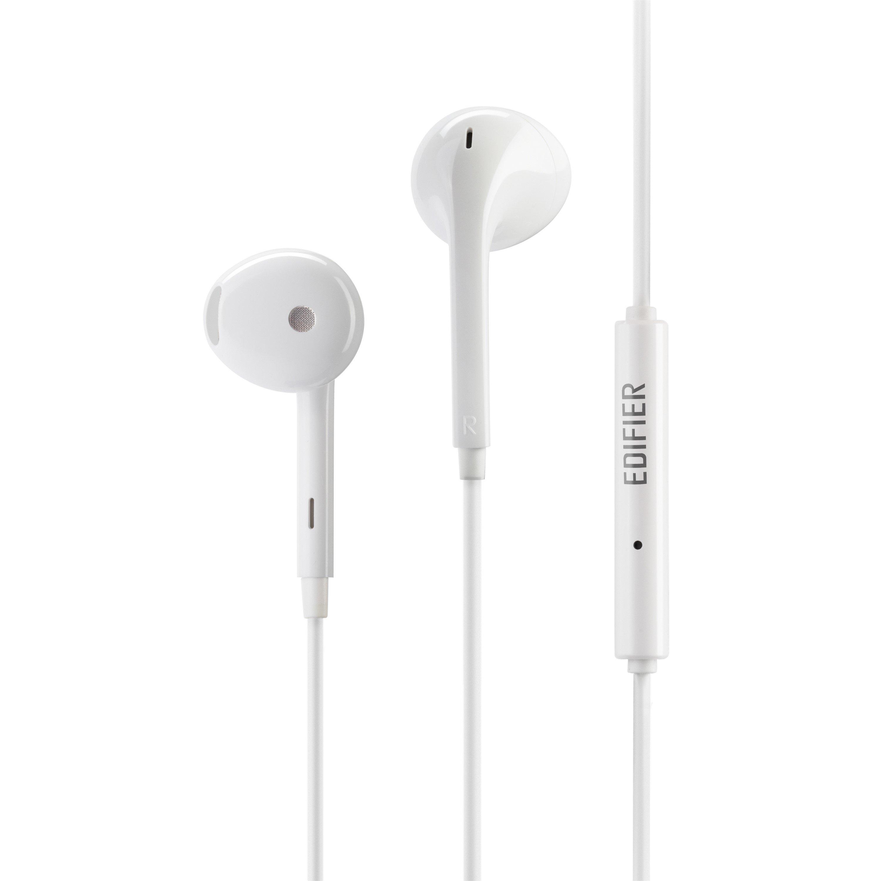 Edifier  P180 3.5Mm Jack Wired Earphones With Mic - White
