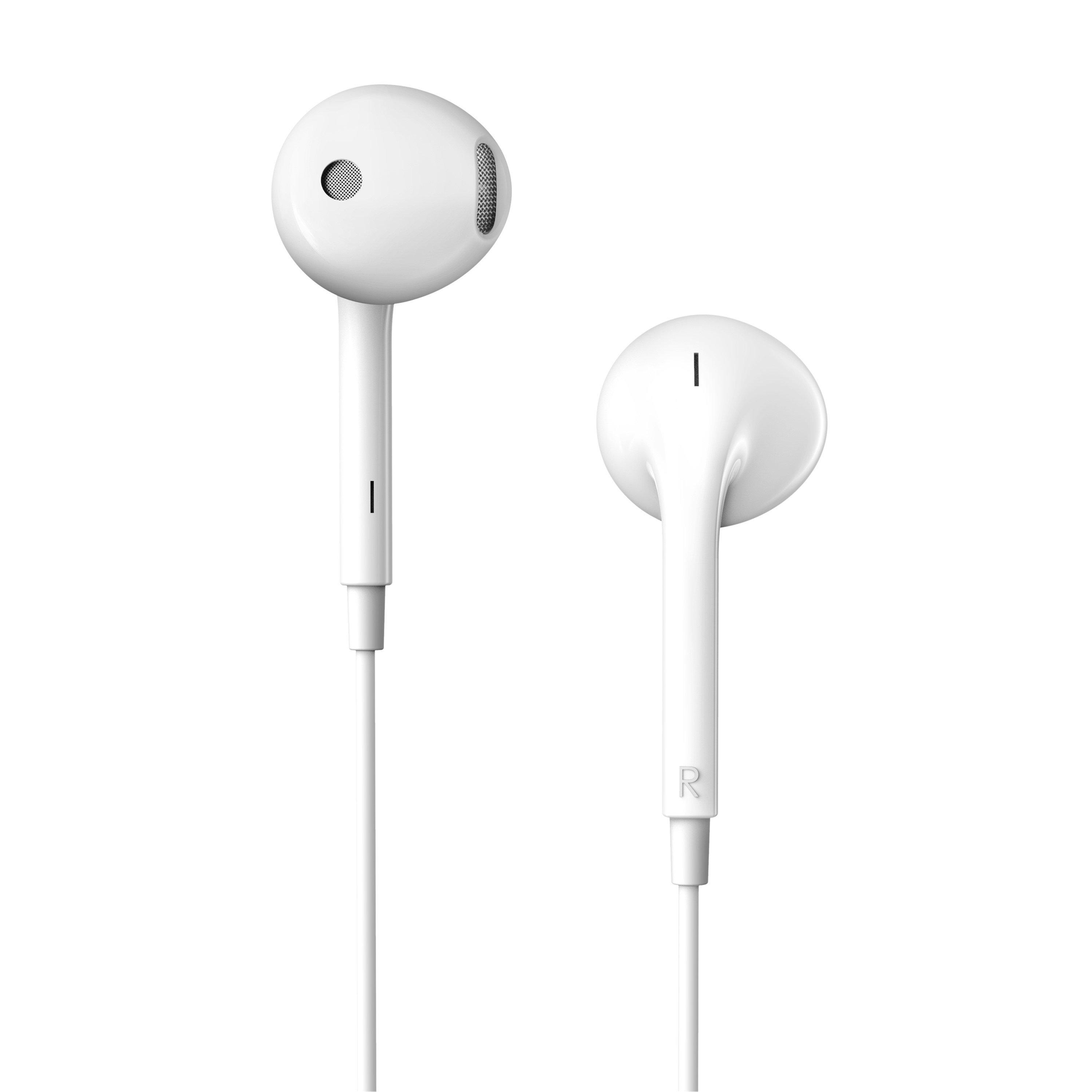 White - Edifier - Edifier P180 3.5mm Jack Wired Earphones With Mic - 3