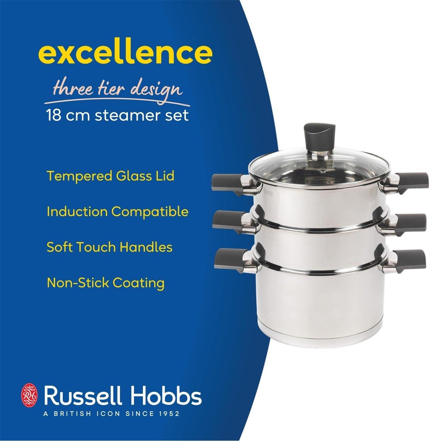 Silver - Russell Hobbs - 18cm Excellence Steamer - 2