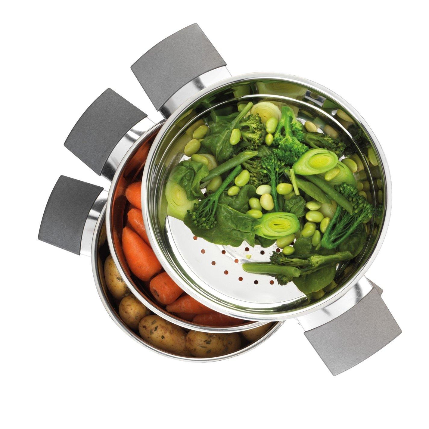 Silver - Russell Hobbs - 18cm Excellence Steamer - 3