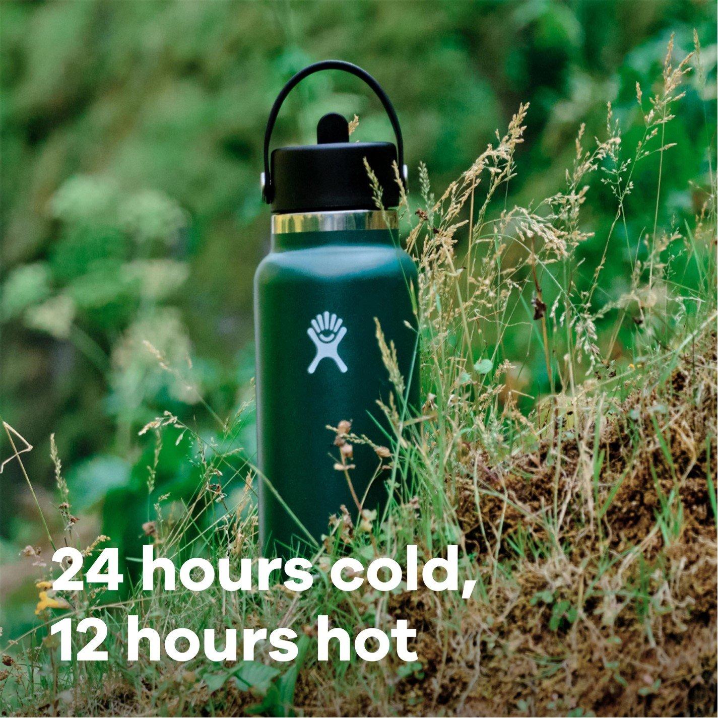 Trillium - Hydro Flask - Flask Wide Mouth Water Bottle 946 ml (32 oz) with Flex Straw Cap - 2