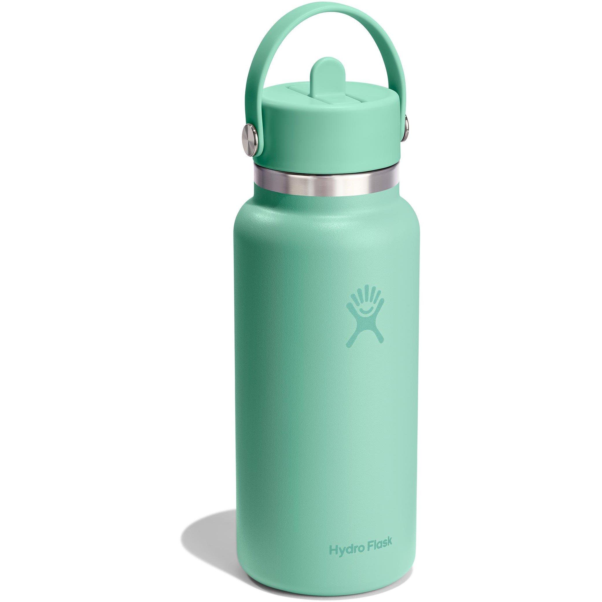 Mermaid Green - Hydro Flask - Wide Mouth Water Bottle 946 ml (32 oz) with Flex Straw Cap - 2