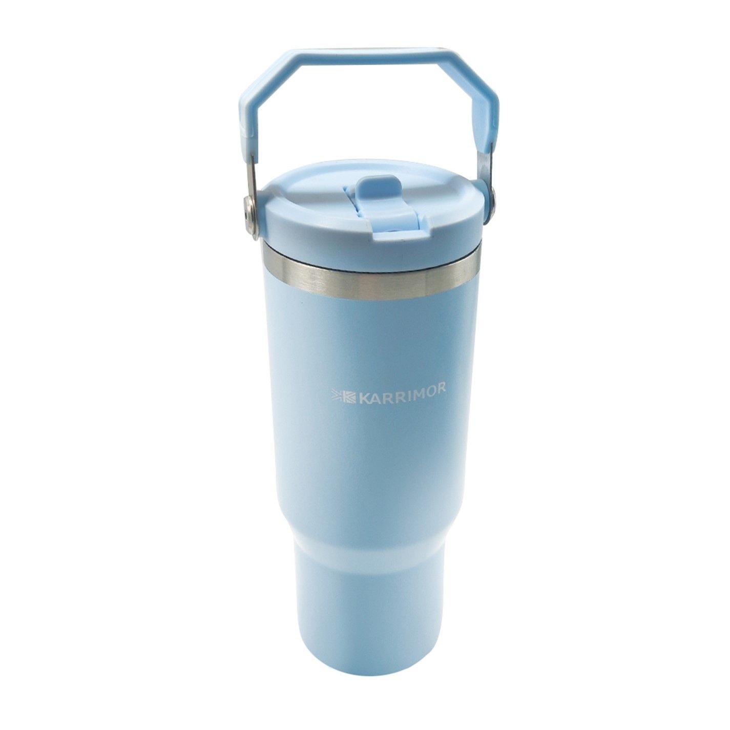 Karrimor  900Ml Flip Straw Bottle - Baby Blue