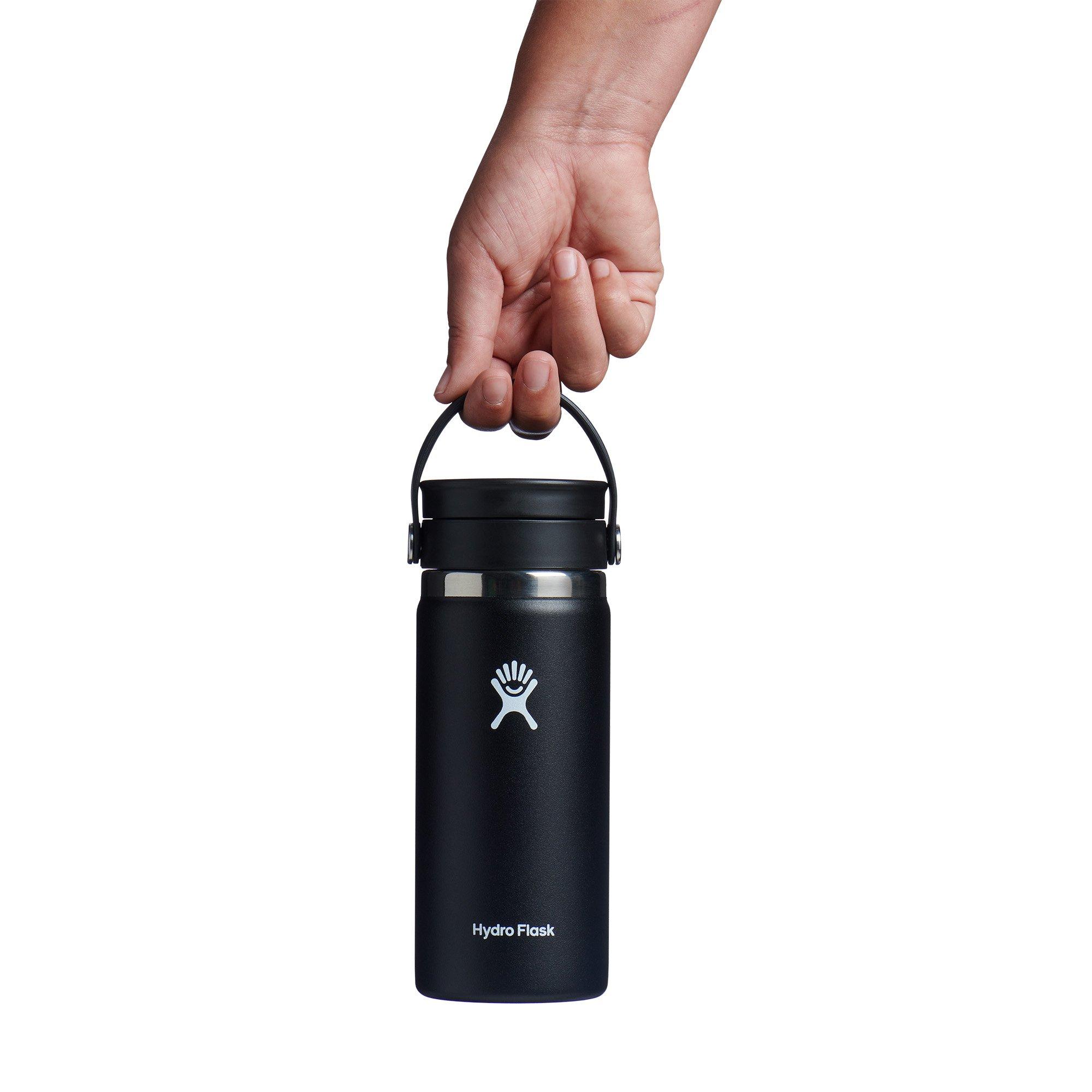 Zwart - Hydro Flask - 16oz Wide mouth with flex Sip™ lid - 2