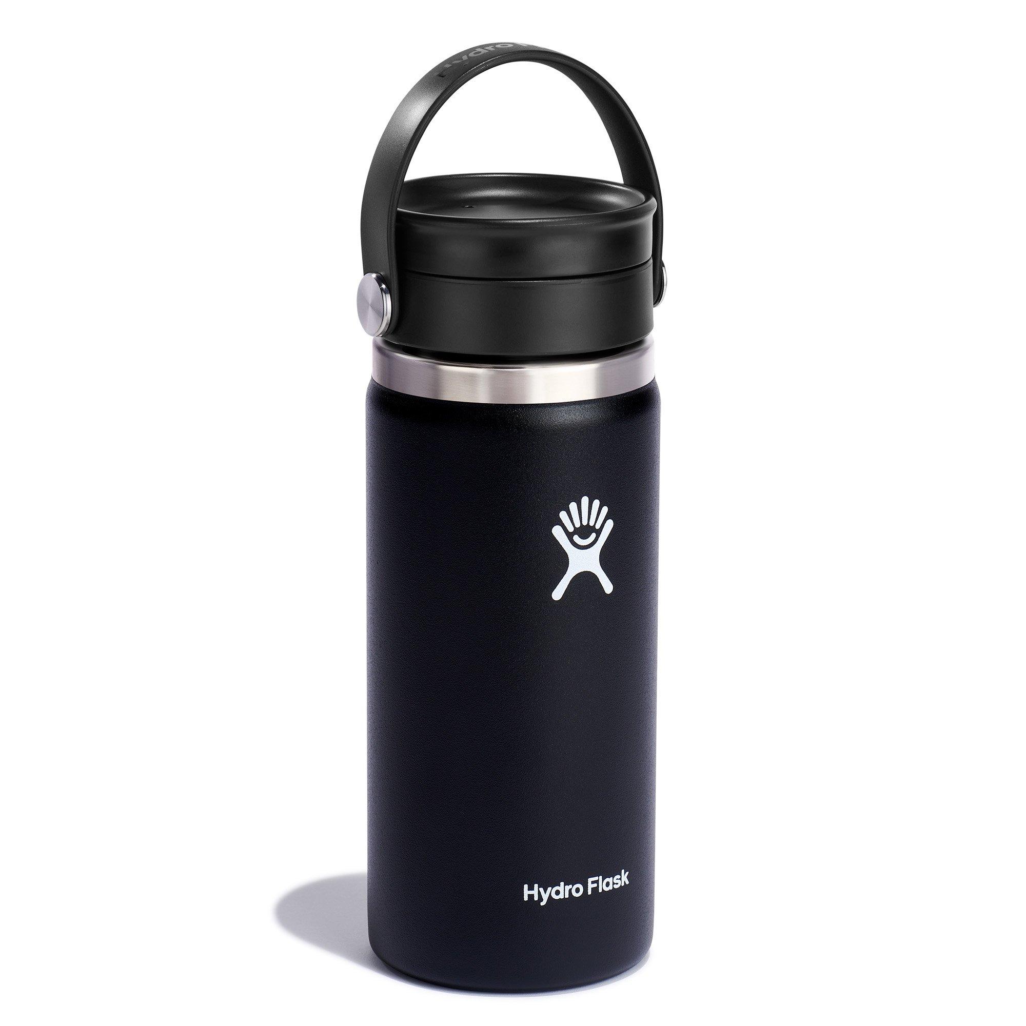 Zwart - Hydro Flask - 16oz Wide mouth with flex Sip™ lid - 3