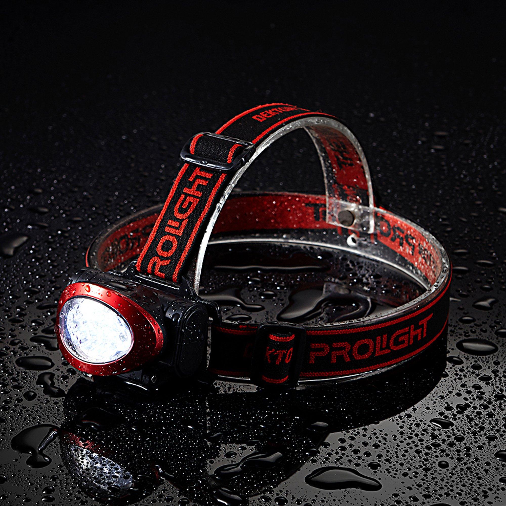 Red & Black - Dekton - Dekton COB LED Adjustable Head Torch - 4