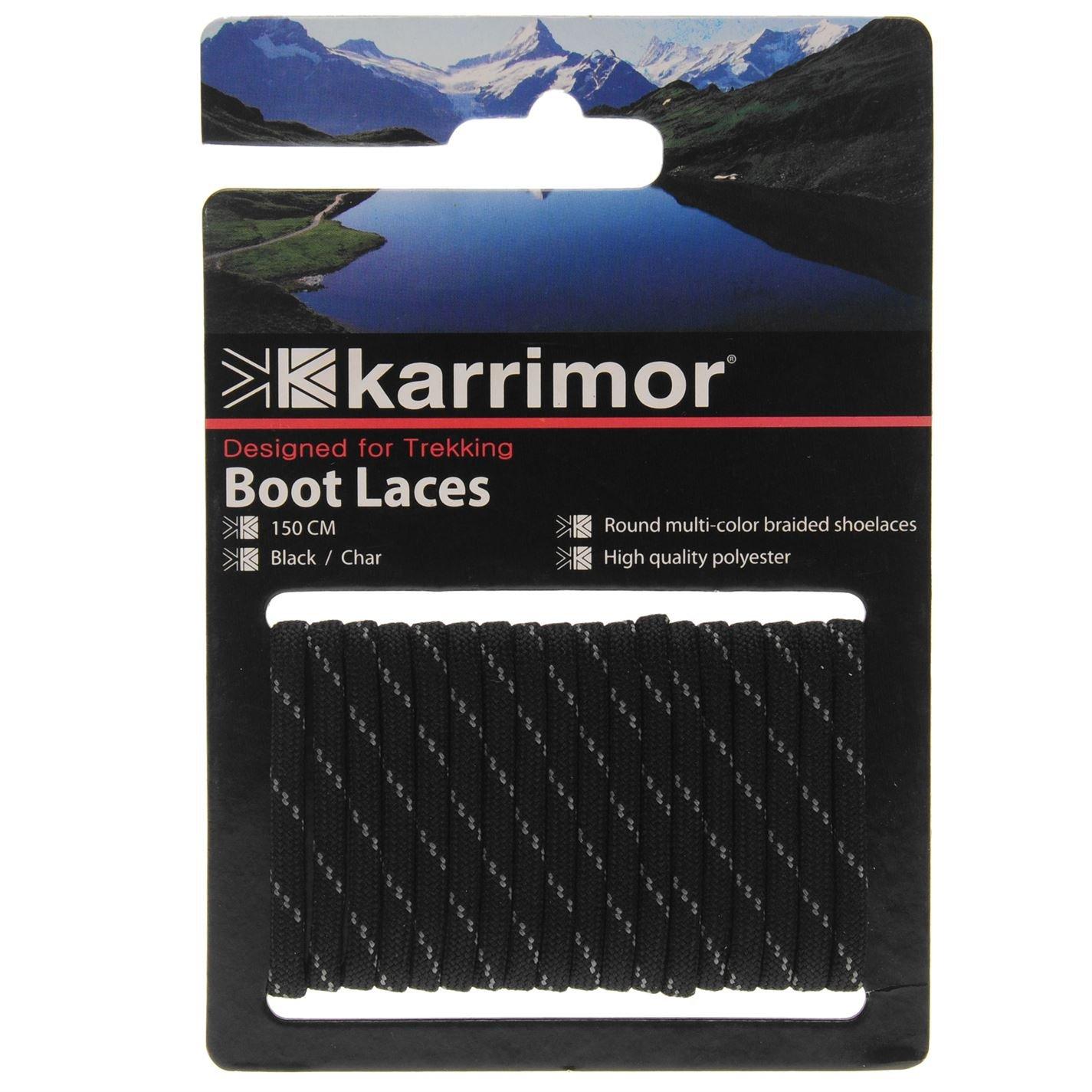 Black/Charcoal - Karrimor - Shoe Laces - 1