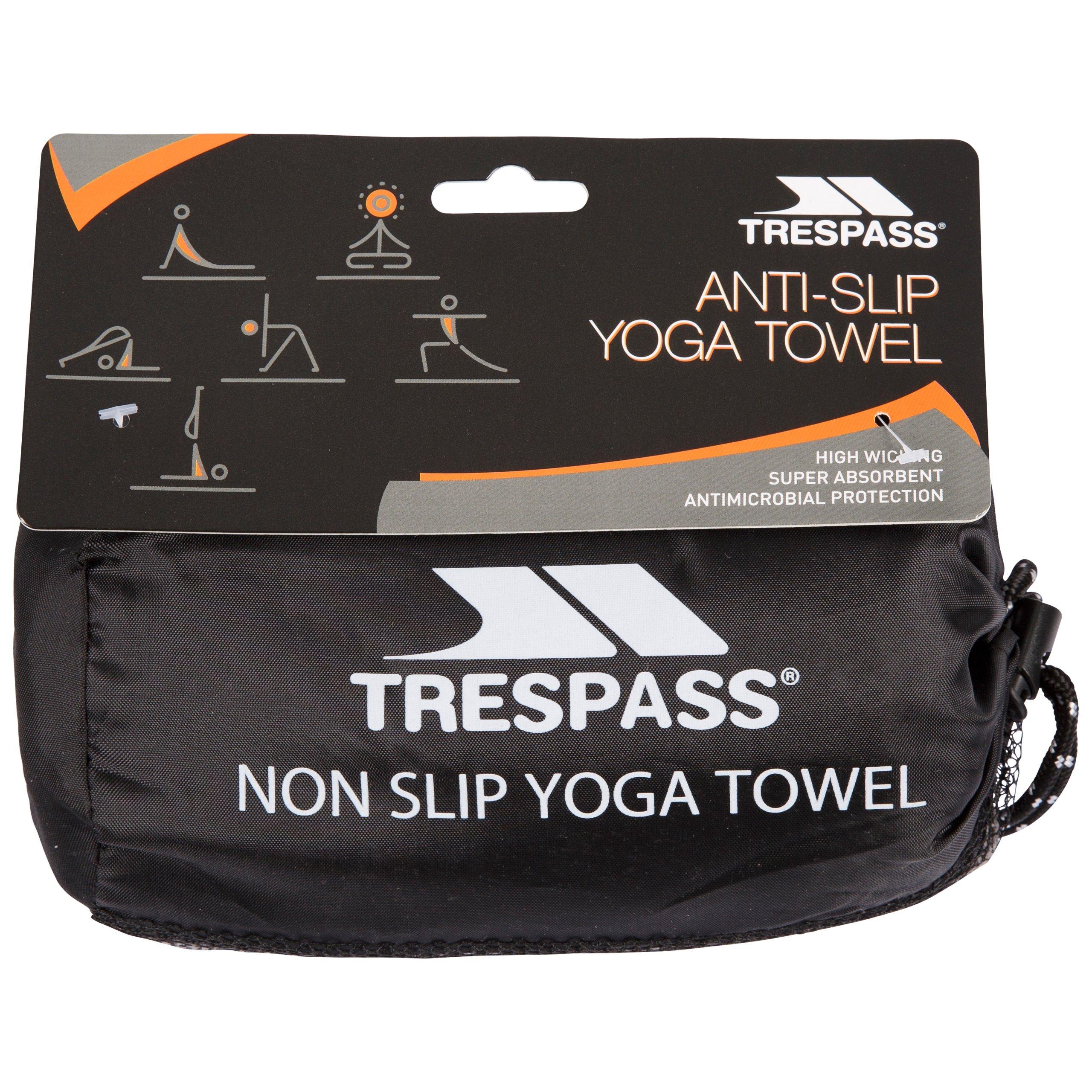 Storm Grey - Trespass - Adults Mantra Anti-Slip Yoga Microfibre Towel - 2