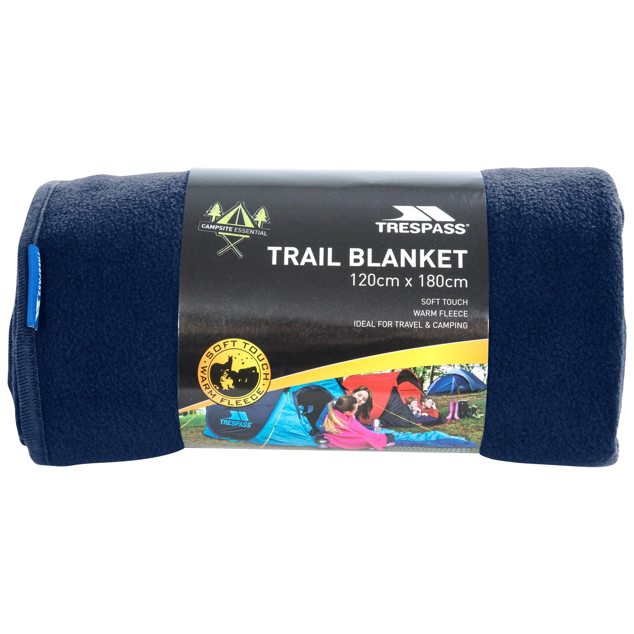 Trespass  Adults Snuggles Fleece Blanket - Navy Blue