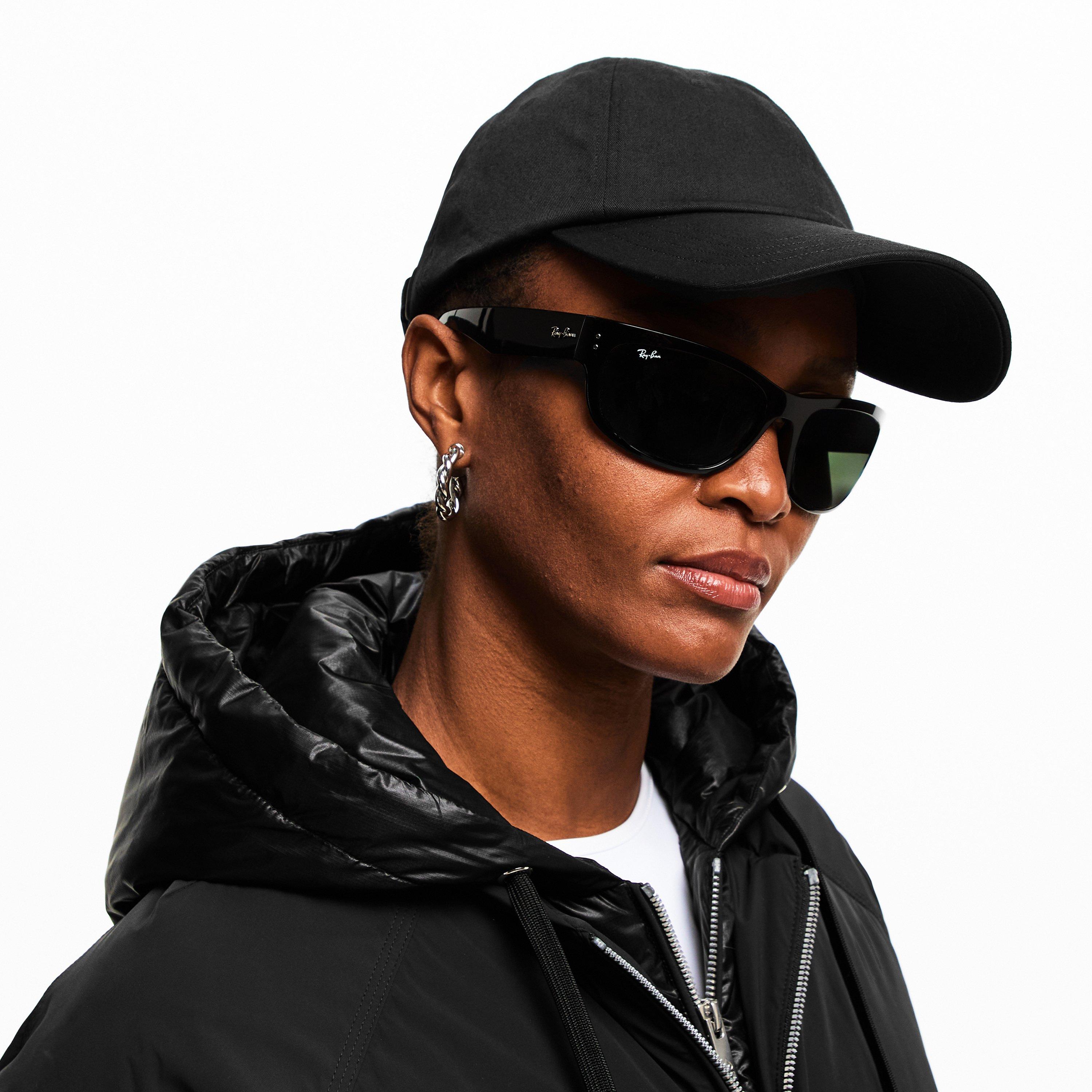 Black - Ray-Ban - Women's Mega Balorama Wrap Sunglasses - 3