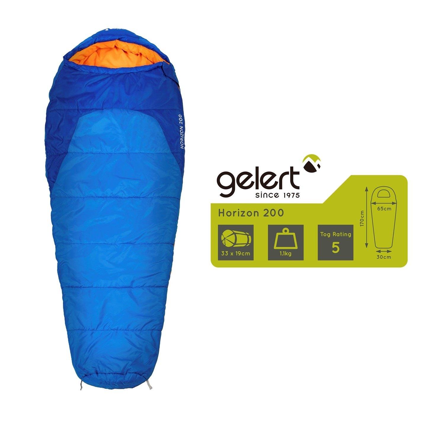 Blue - Gelert - Horizon Sleeping Bag Juniors - 3