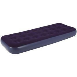 Studio Flocked Single Airbed with Built in Foot Pump