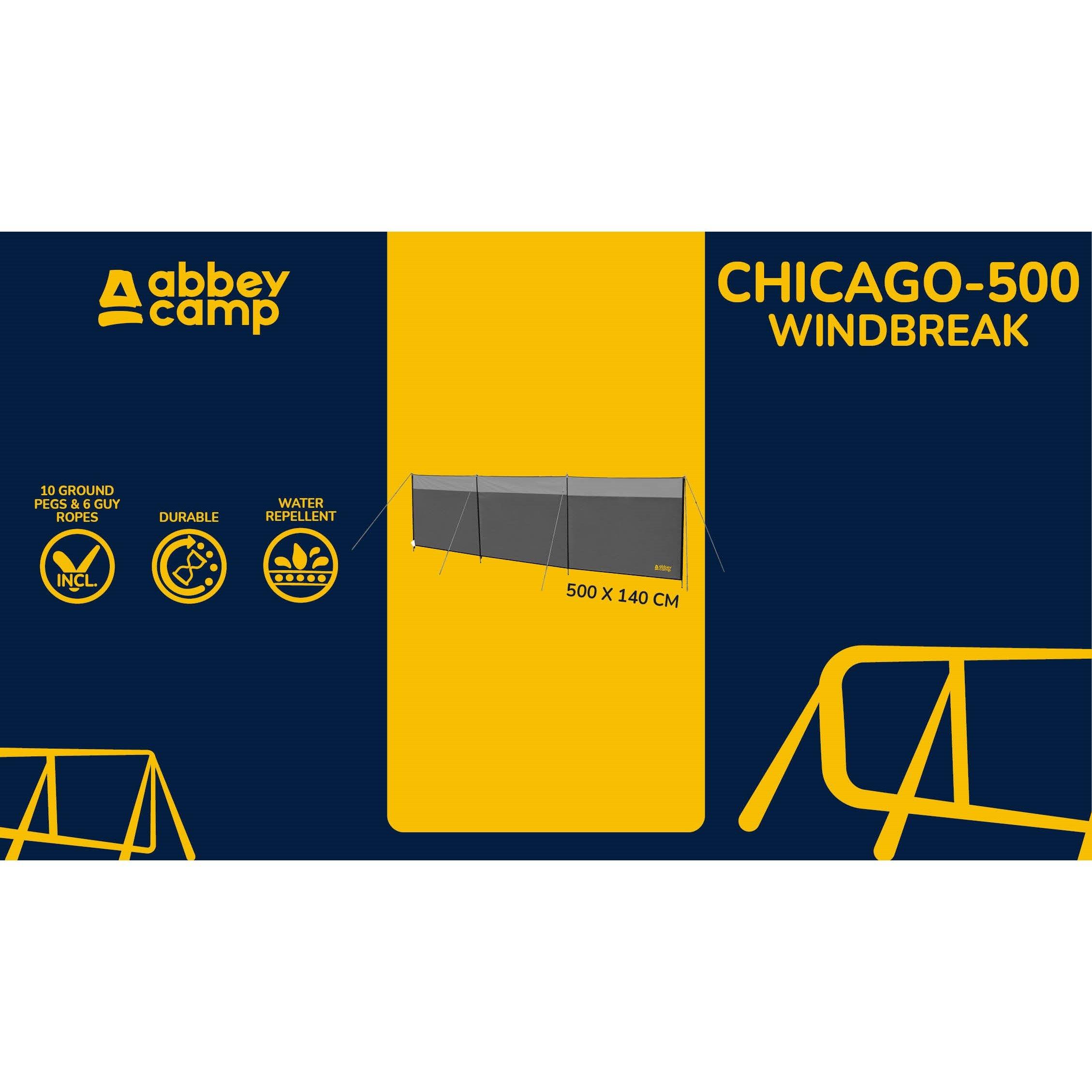 Chicago-500 · - Abbey Camp - Camp Windbreak 500 cm - 3