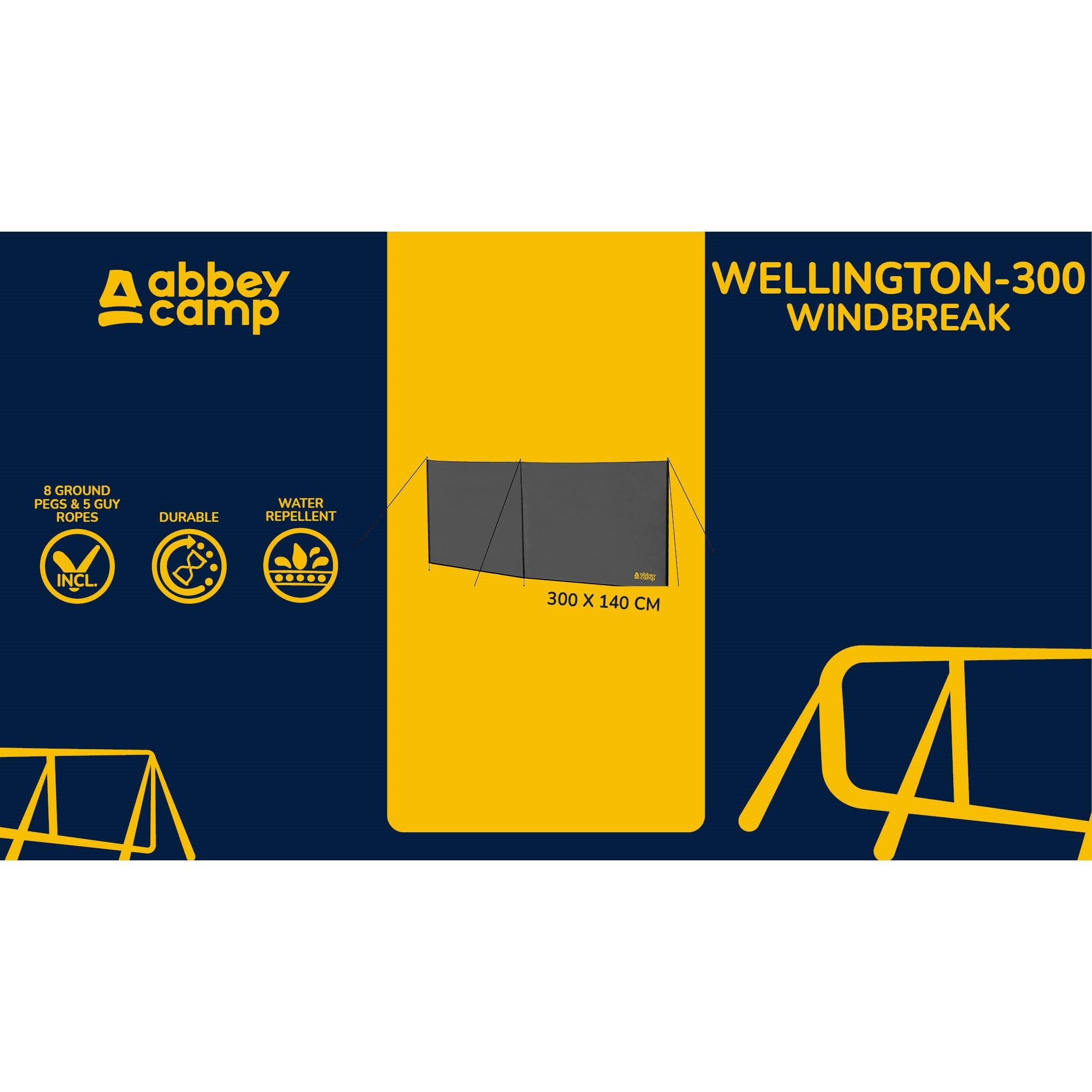 Wellington-300 - Abbey Camp - Camp Windbreak 300 cm - 3