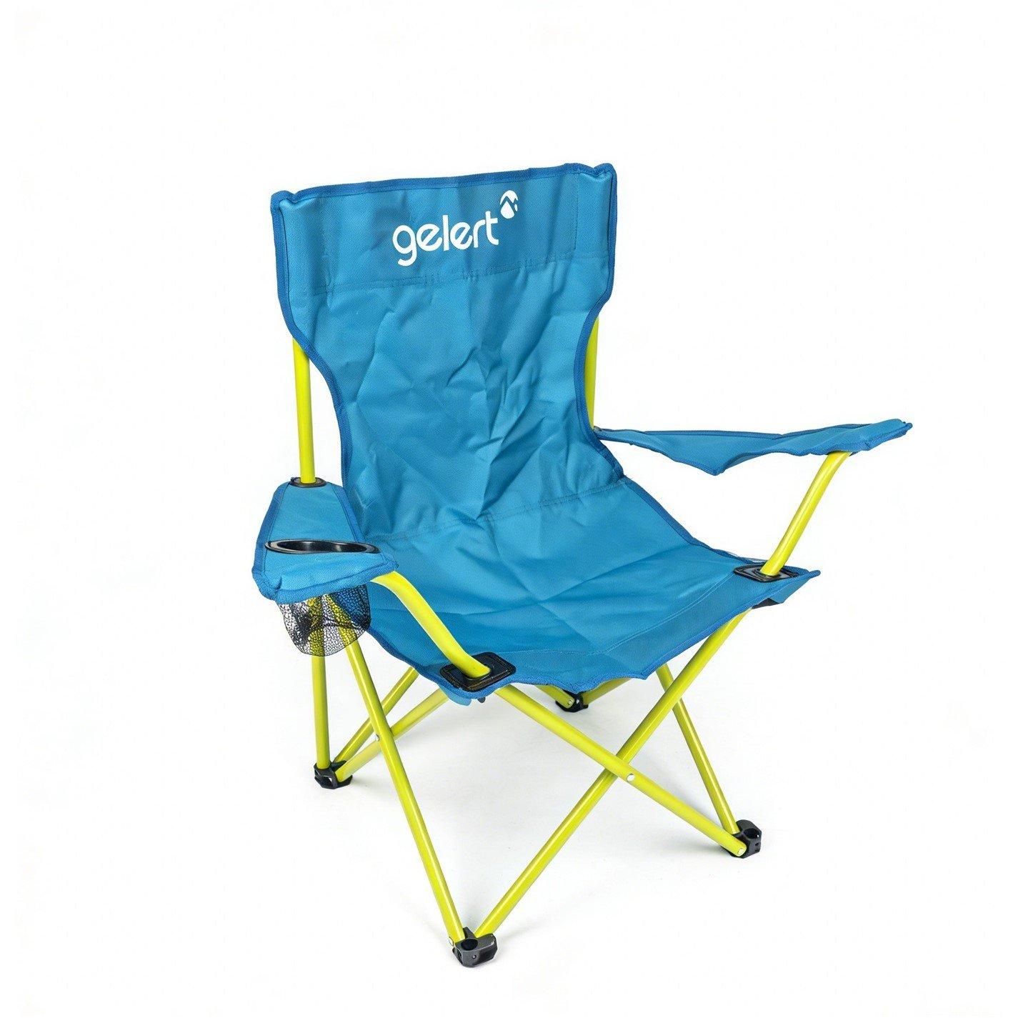 Light Blue - Gelert - Camping Chair with Drink Holder Junior - 1