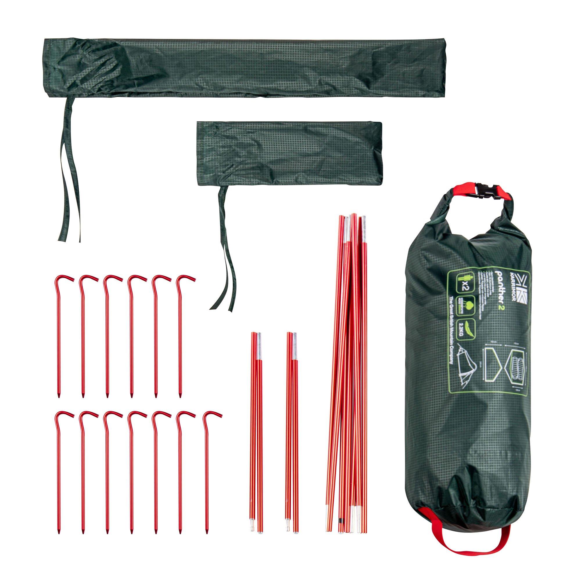 Green - Karrimor - Panther 2 Person Backpacking Tent - 10