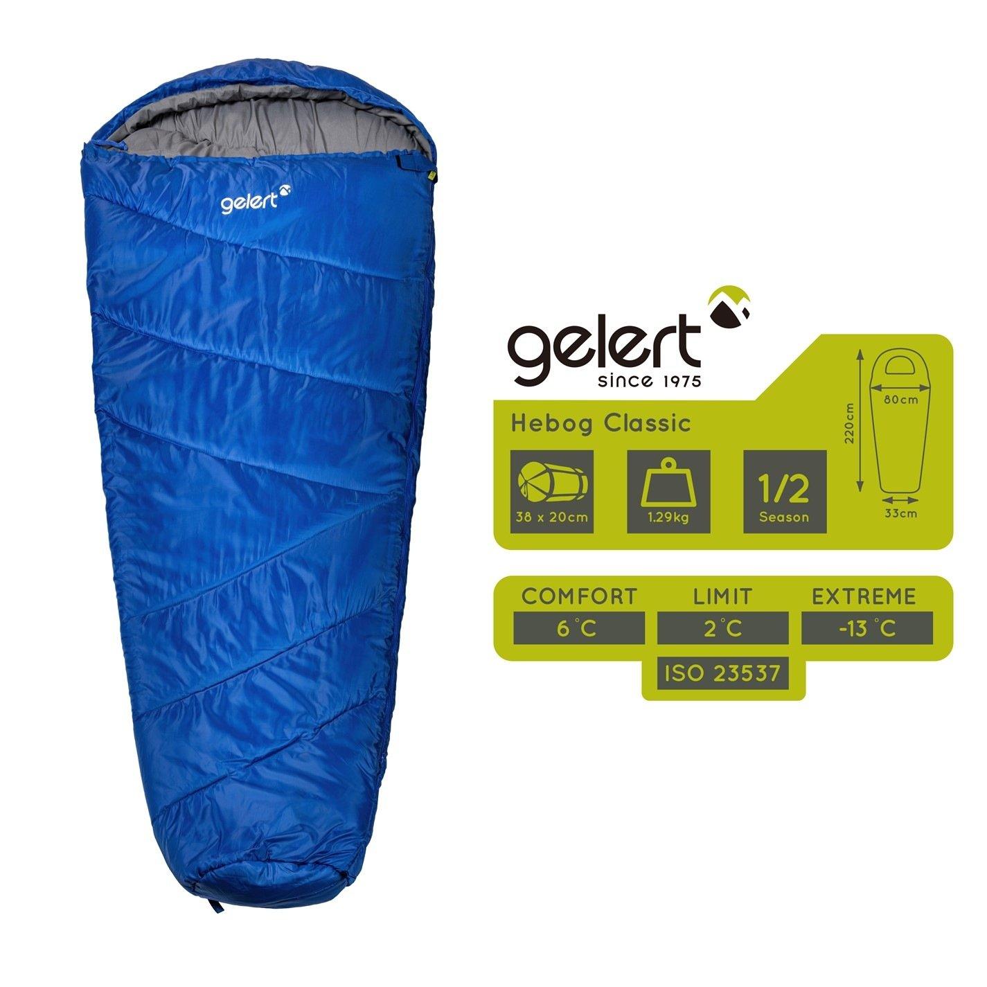 Blue - Gelert - Hebog Mummy Sleeping Bag - 5