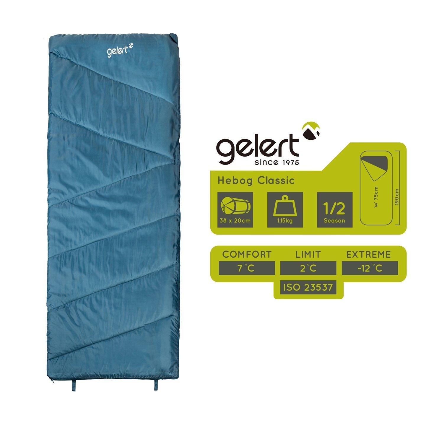 Steel Blue - Gelert - Hebog Rectangle Sleeping Bag - 6