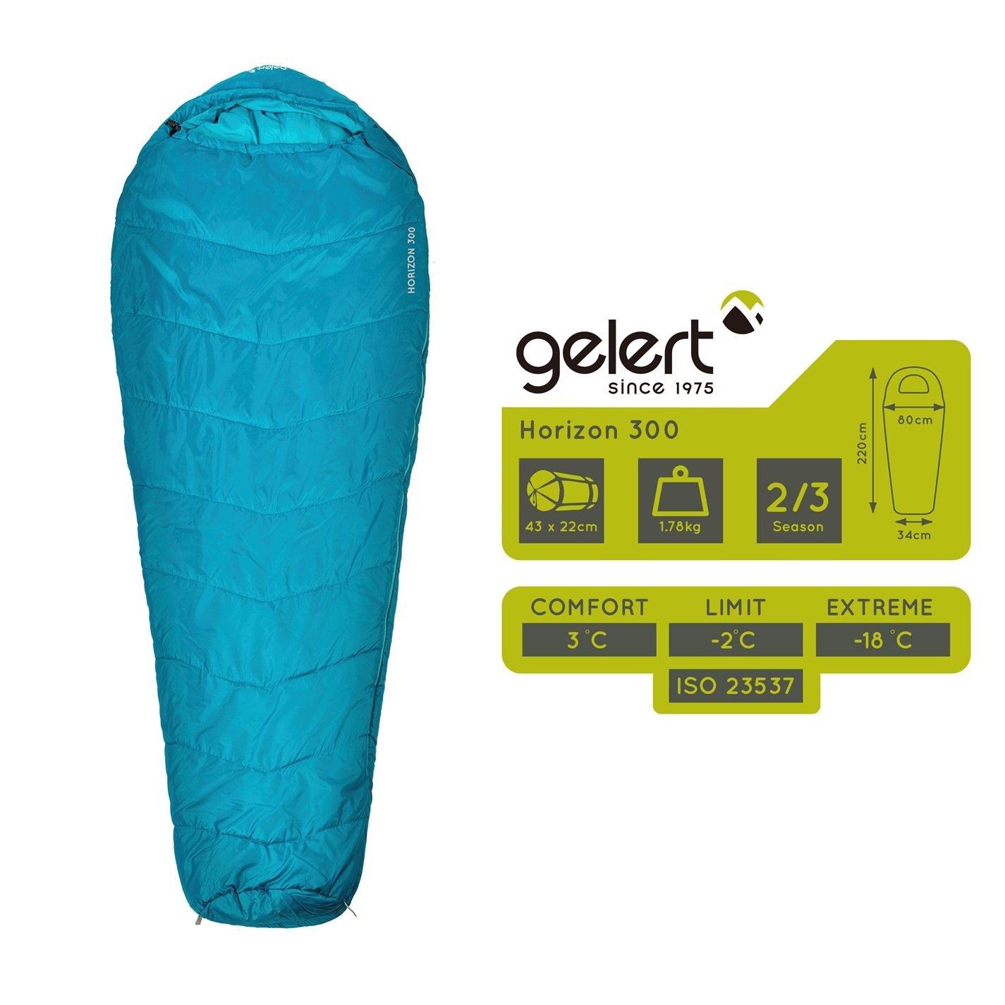 Teal - Gelert - Horizon 300 Sleeping Bag - 4
