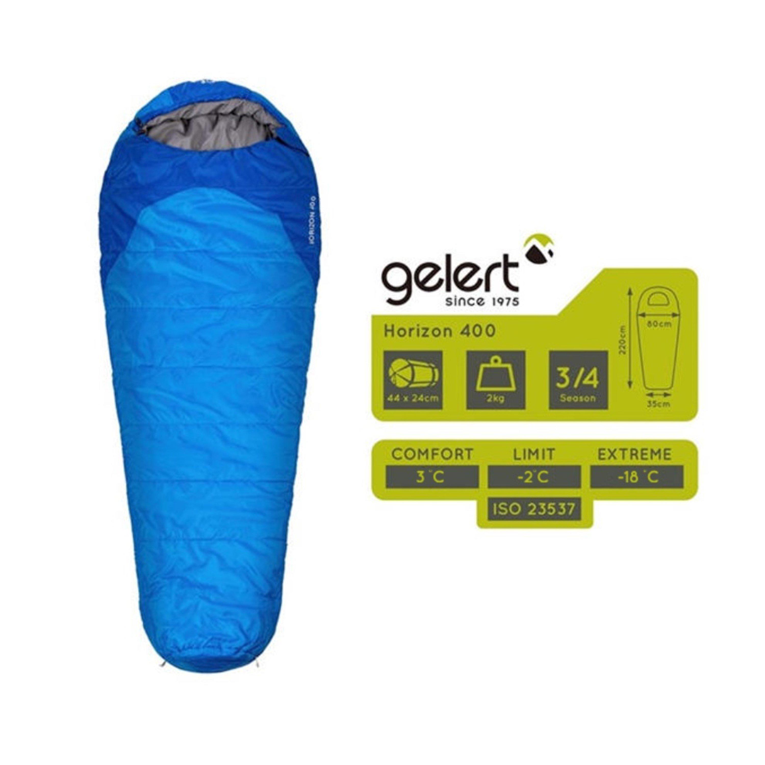Blue - Gelert - Horizon 400 Sleeping Bag - 1