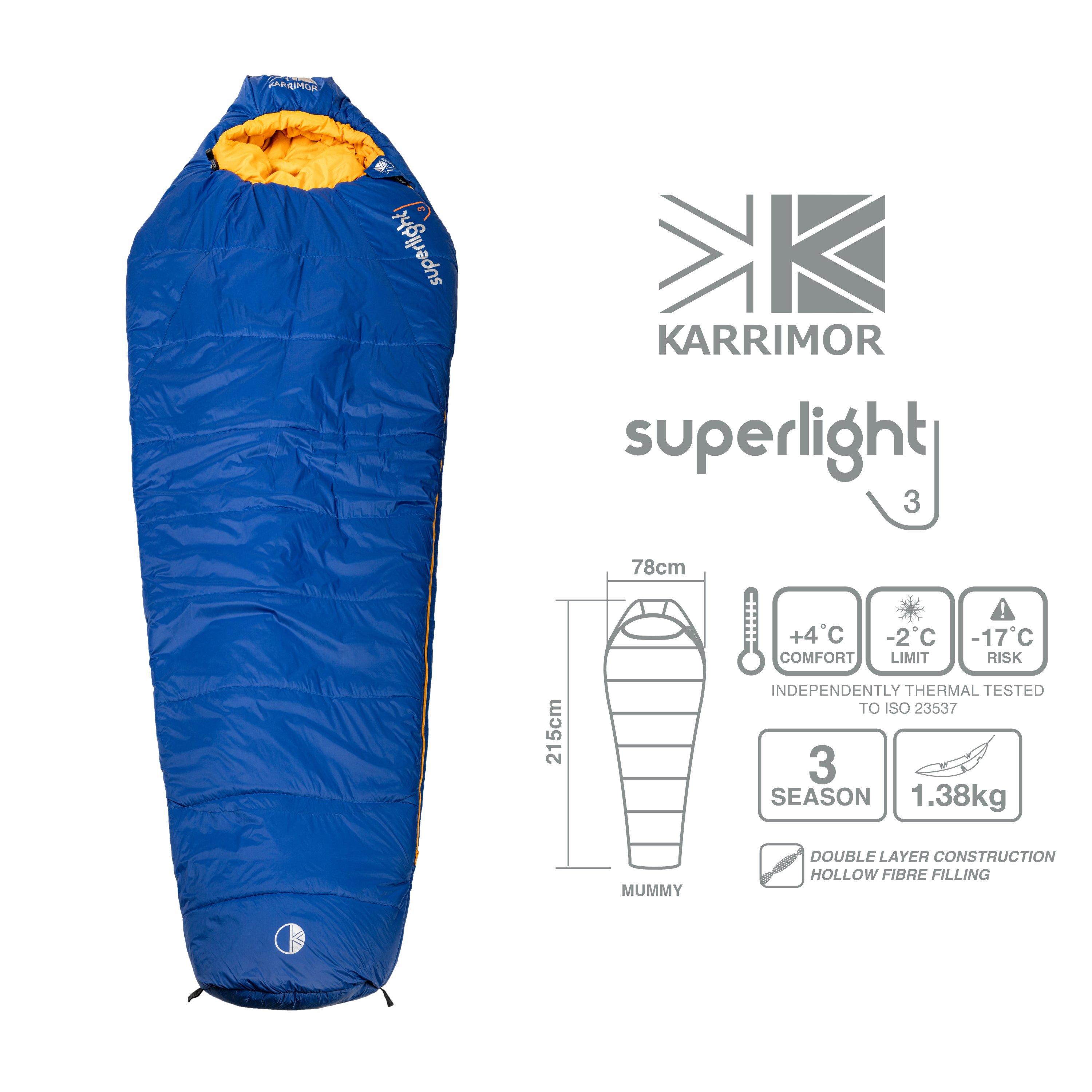 Karrimor Superlight 3 Sleeping Bag Spring/Summer Sleeping Bags