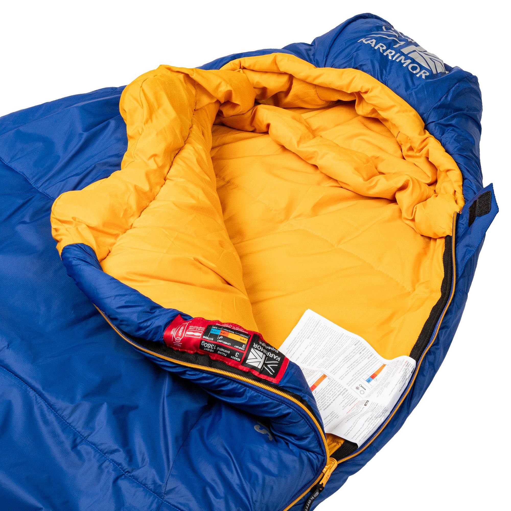 Navy/Yellow - Karrimor - Superlight 3 Sleeping Bag - 3