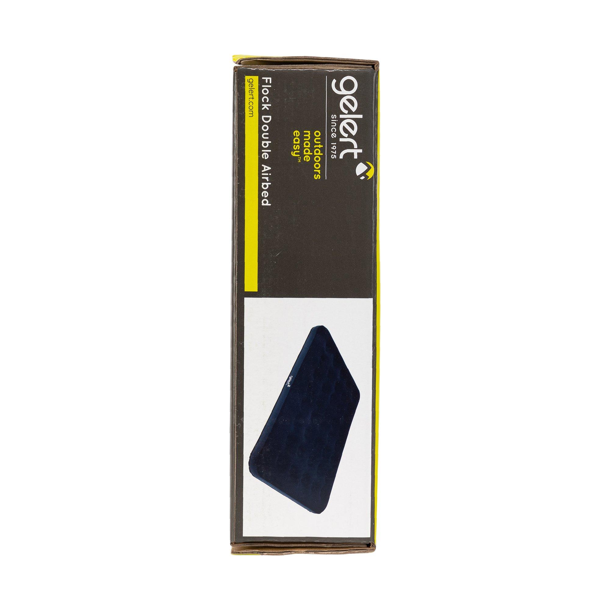 Black - Gelert - Flocked Double Airbed - 3