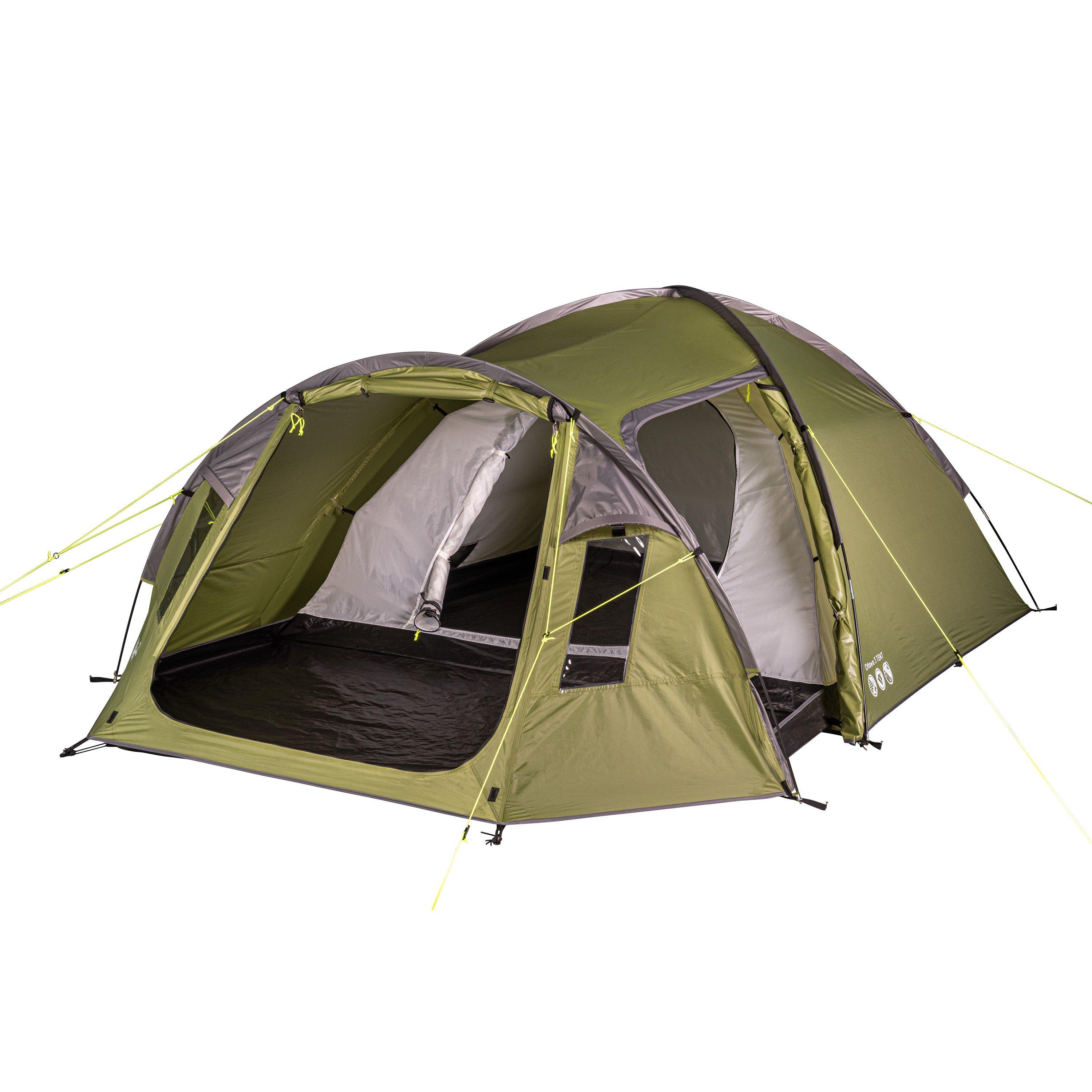 Gelert  Ottawa 3-Person Water Resistant Adventure Tent - Green