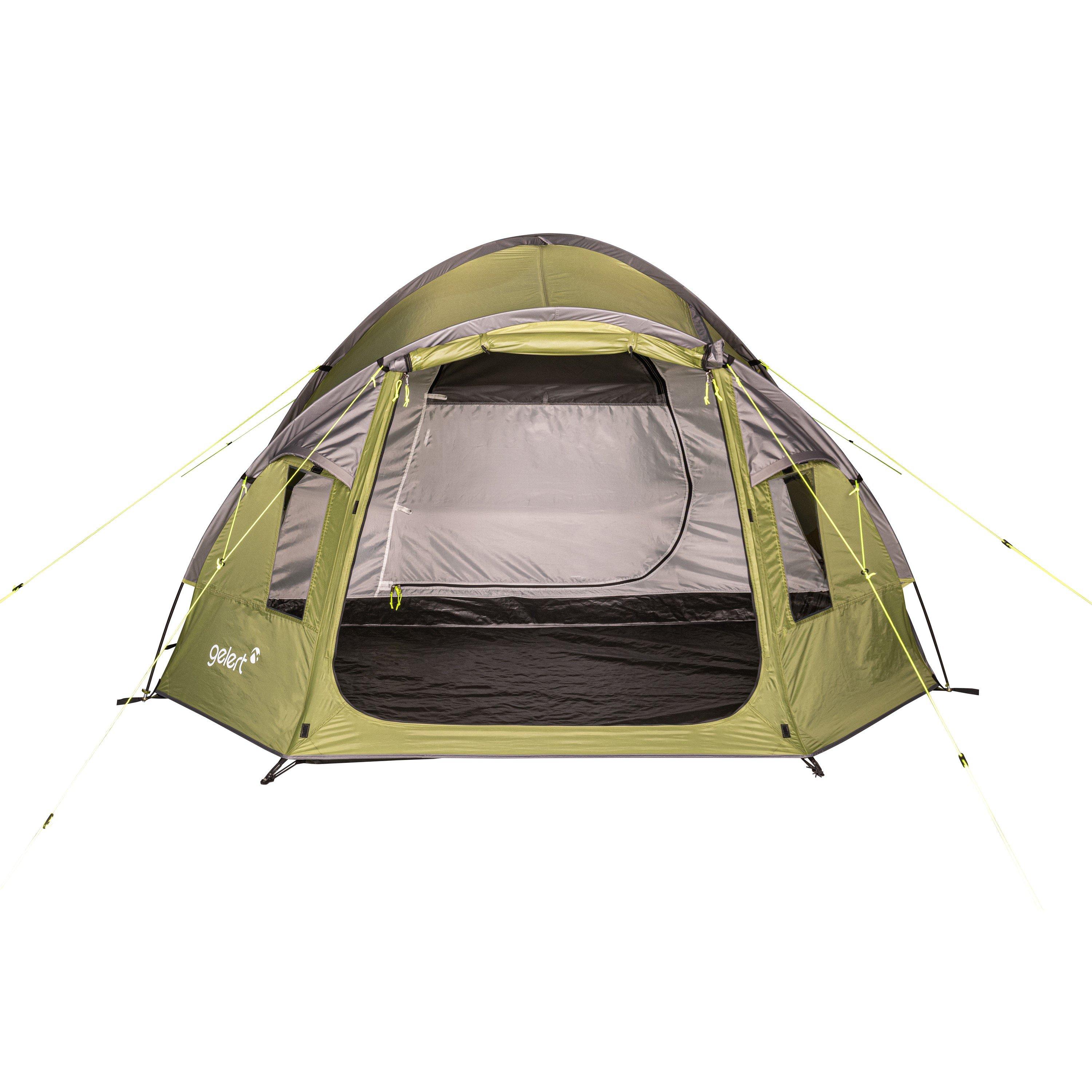 Green - Gelert - Ottawa 3-Person Water Resistant Adventure Tent - 6