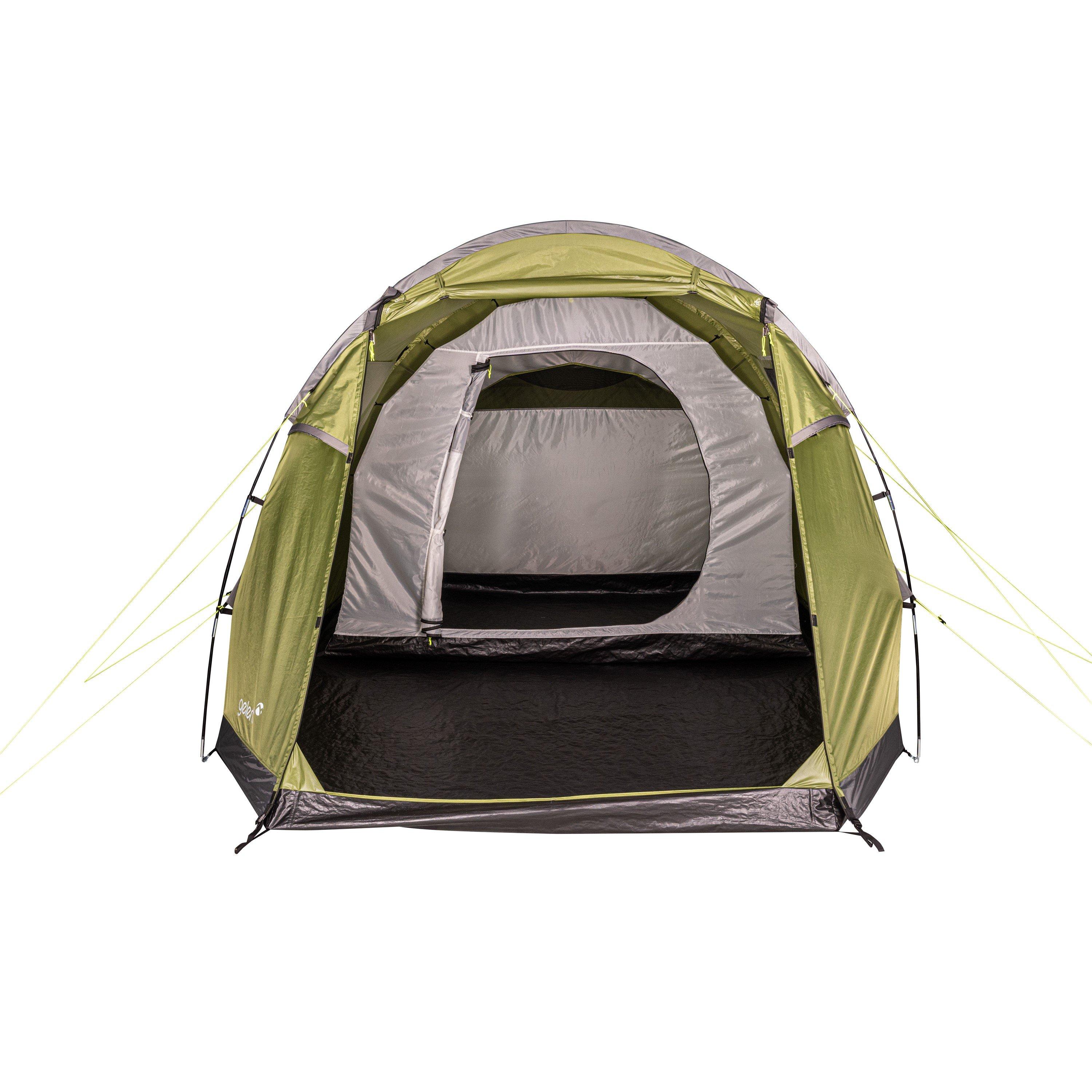 Green - Gelert - 4 Man Water Resistant 1,500mm Adventure Tent - 5