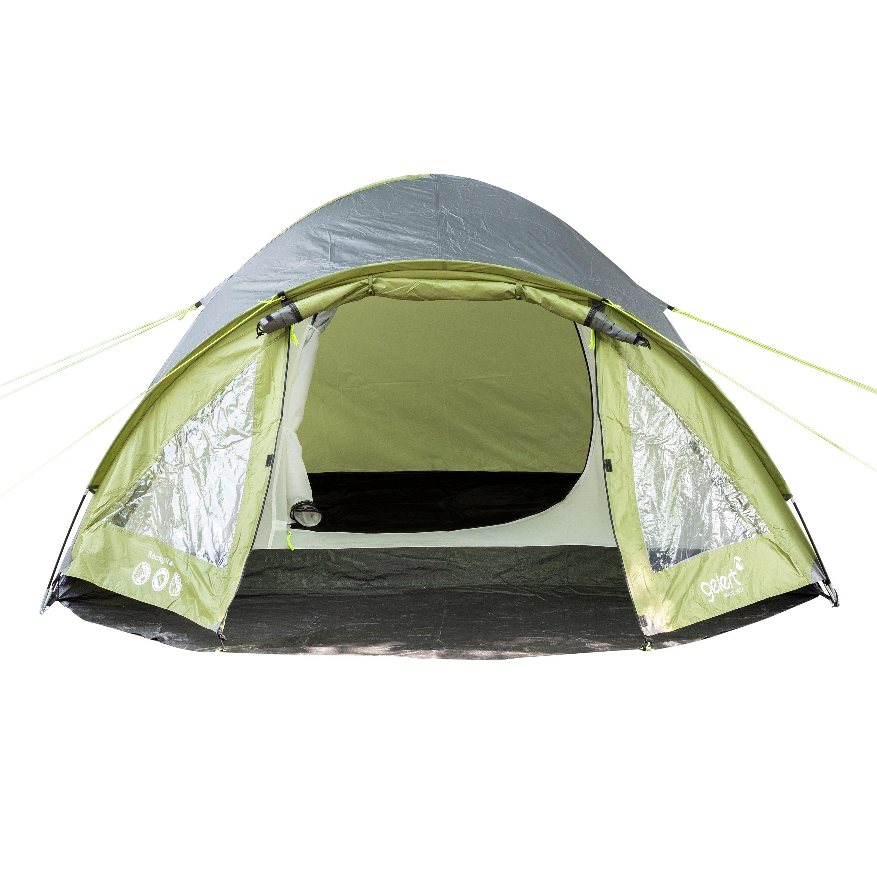 Green - Gelert - Rocky 4 Person Dome Tent - 4