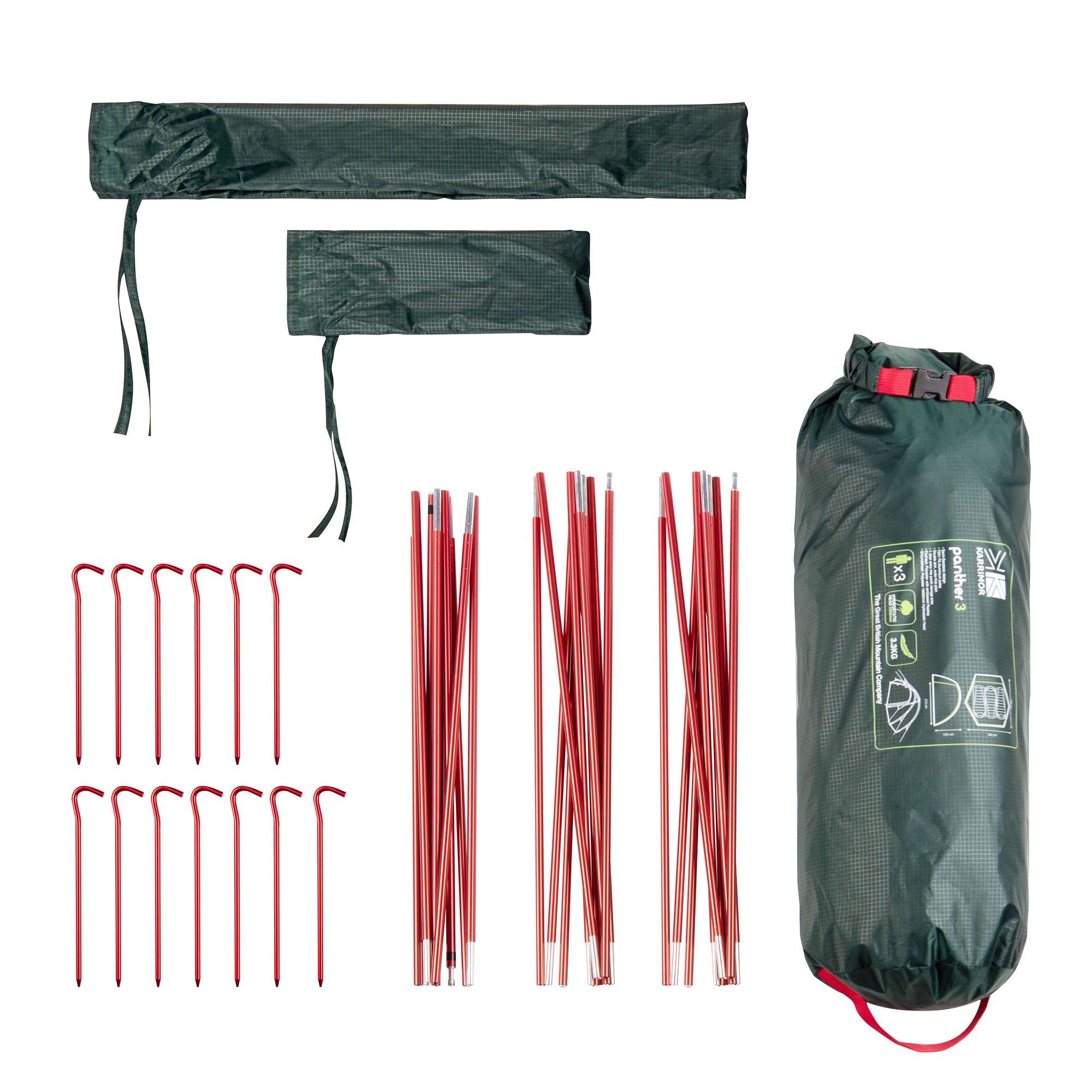 Green - Karrimor - Adults Panther Adventure Tent - 10