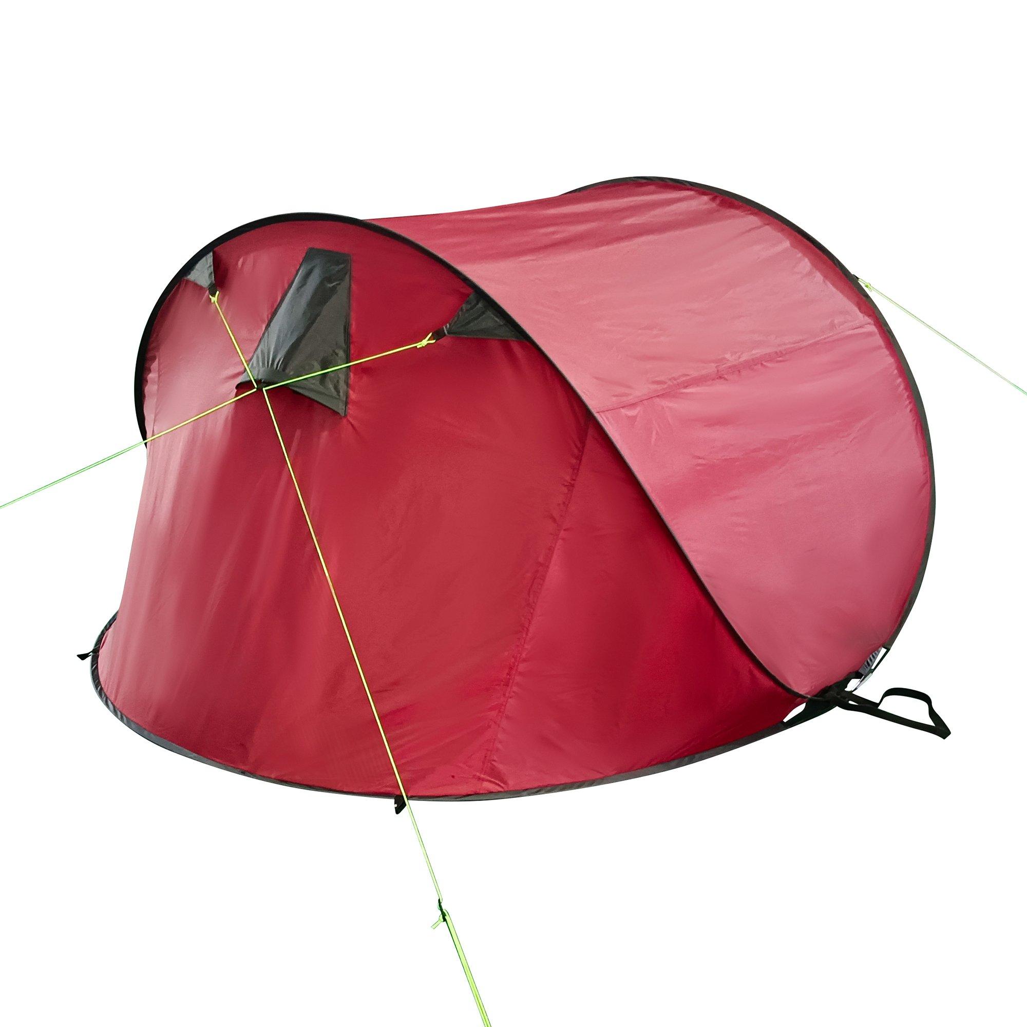Red - Gelert - 3 Person Pop Up Tent - 5