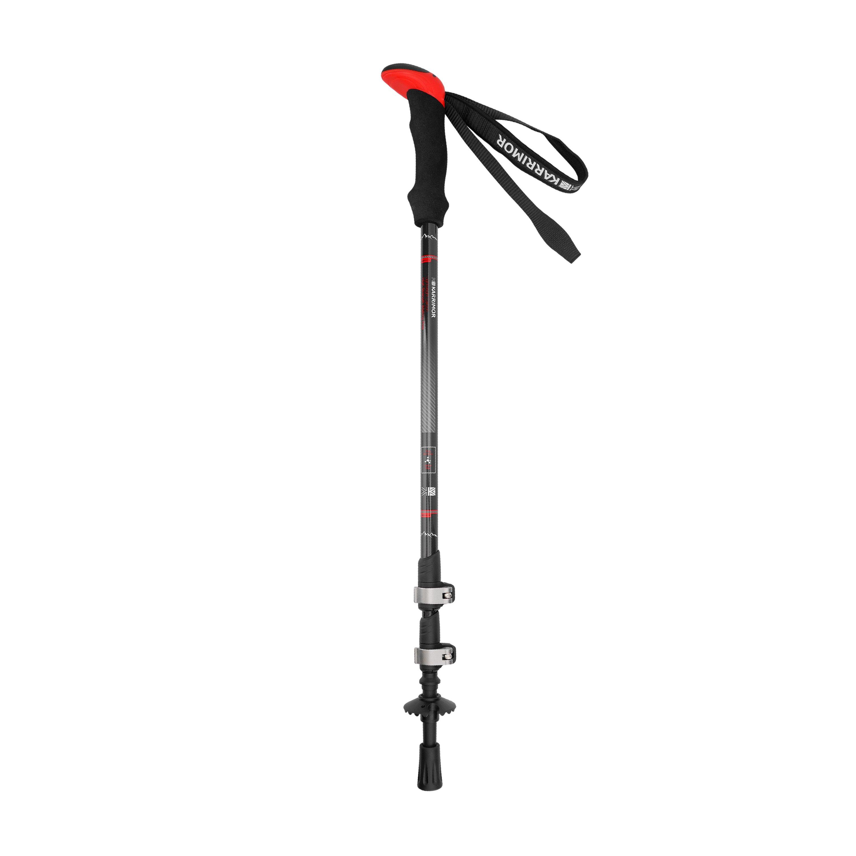 Black/Red - Karrimor - Carbon Walking Poles - 2