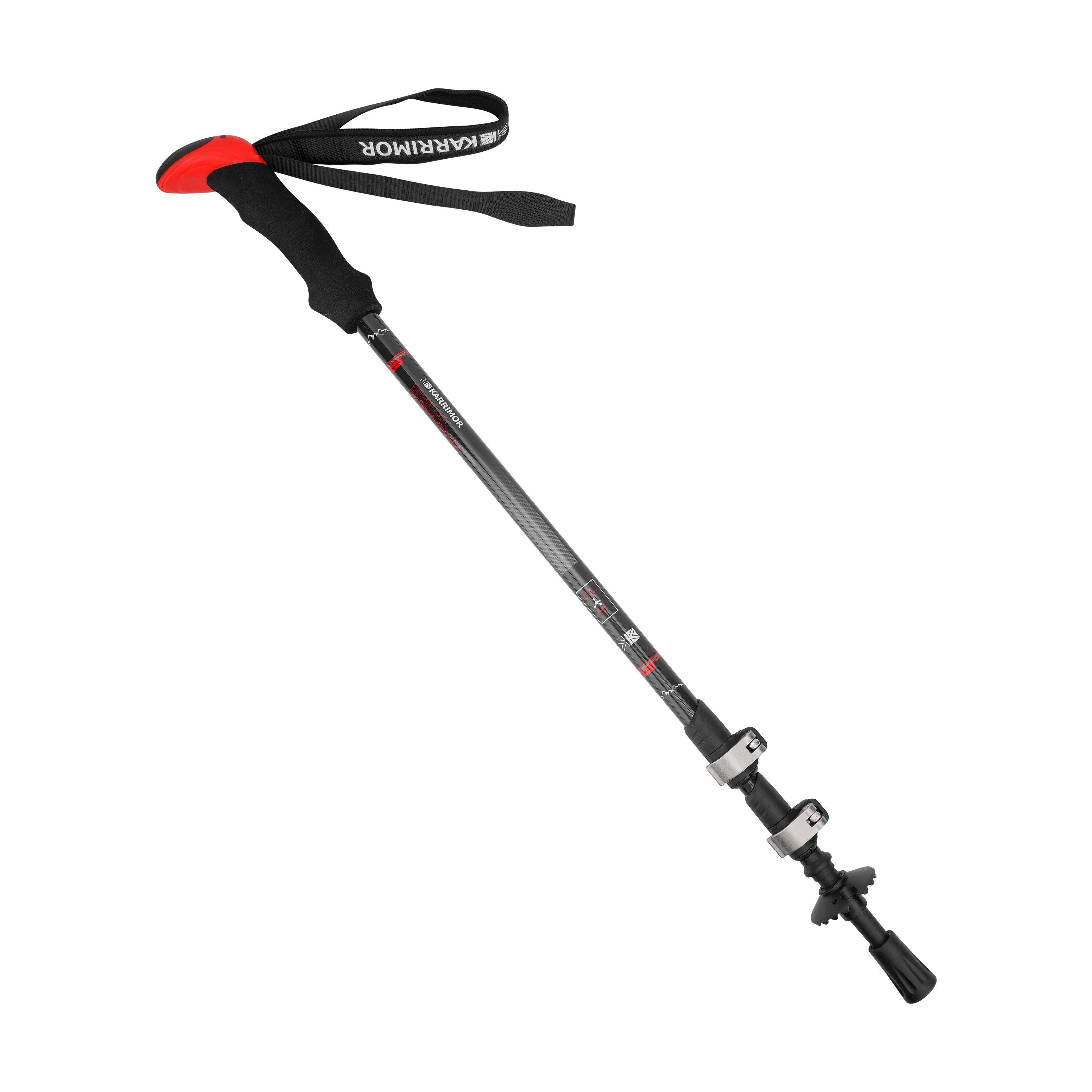 Black/Red - Karrimor - Carbon Walking Poles - 3
