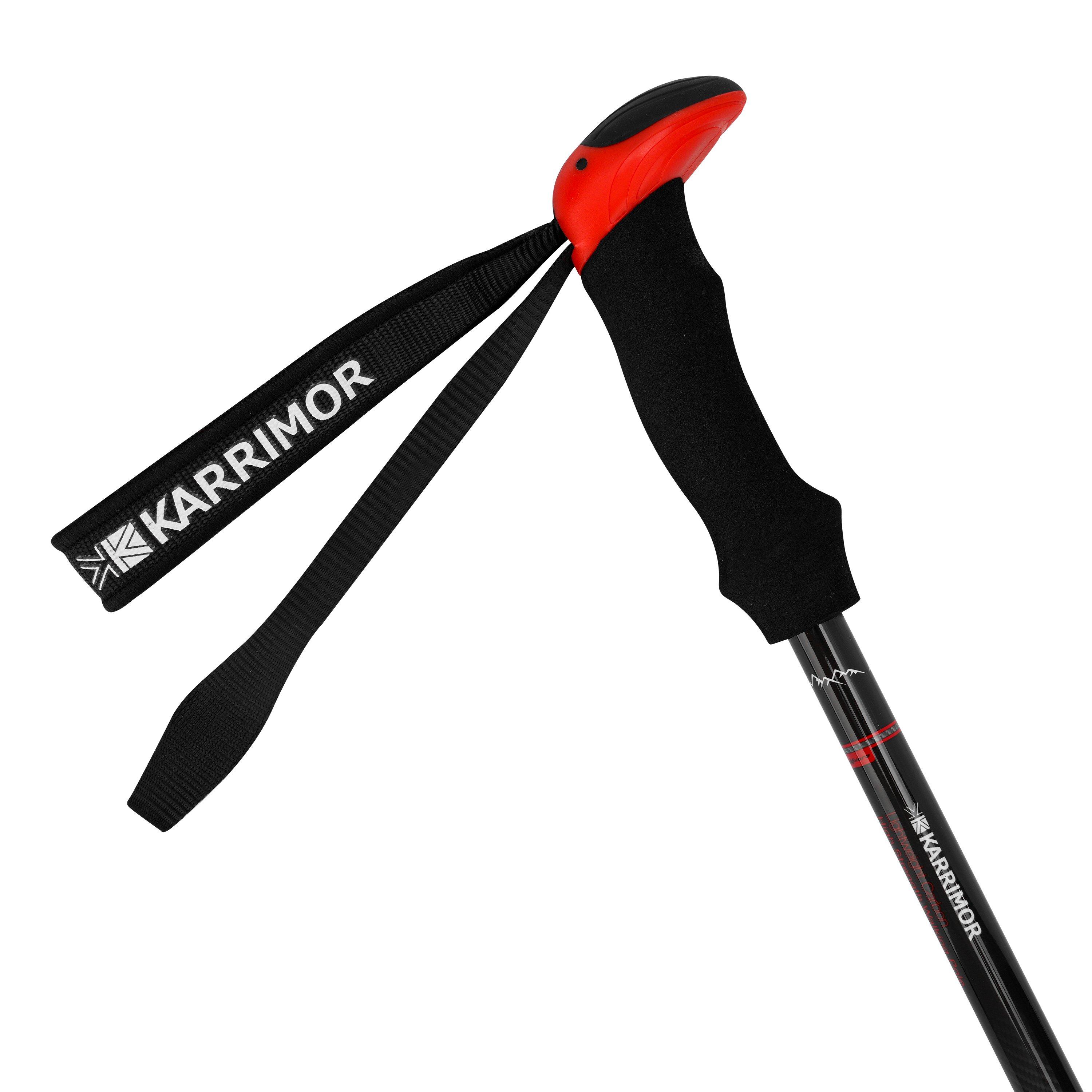Black/Red - Karrimor - Carbon Walking Poles - 4