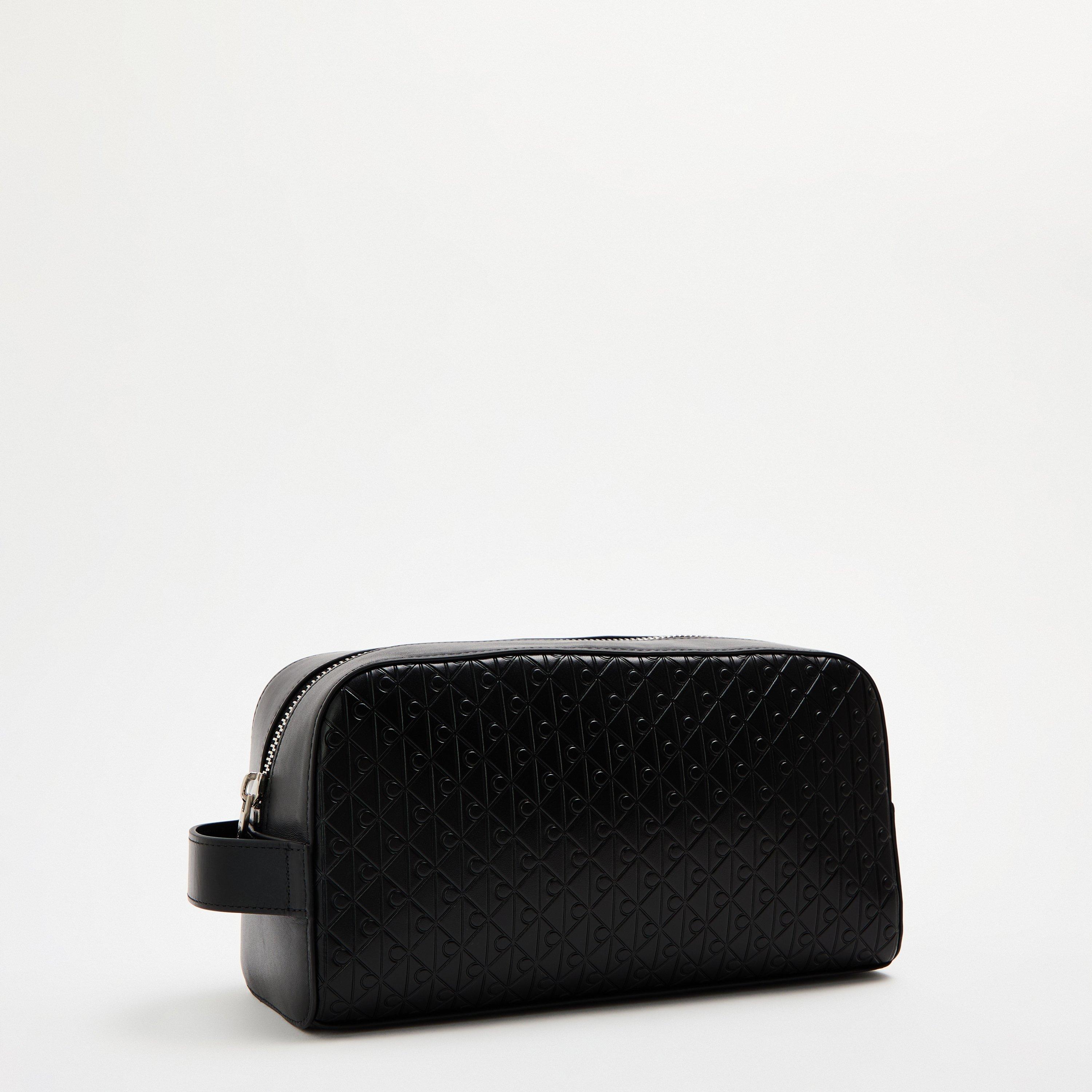 Black - Calvin Klein - Emblem Emboss Washbag - 2
