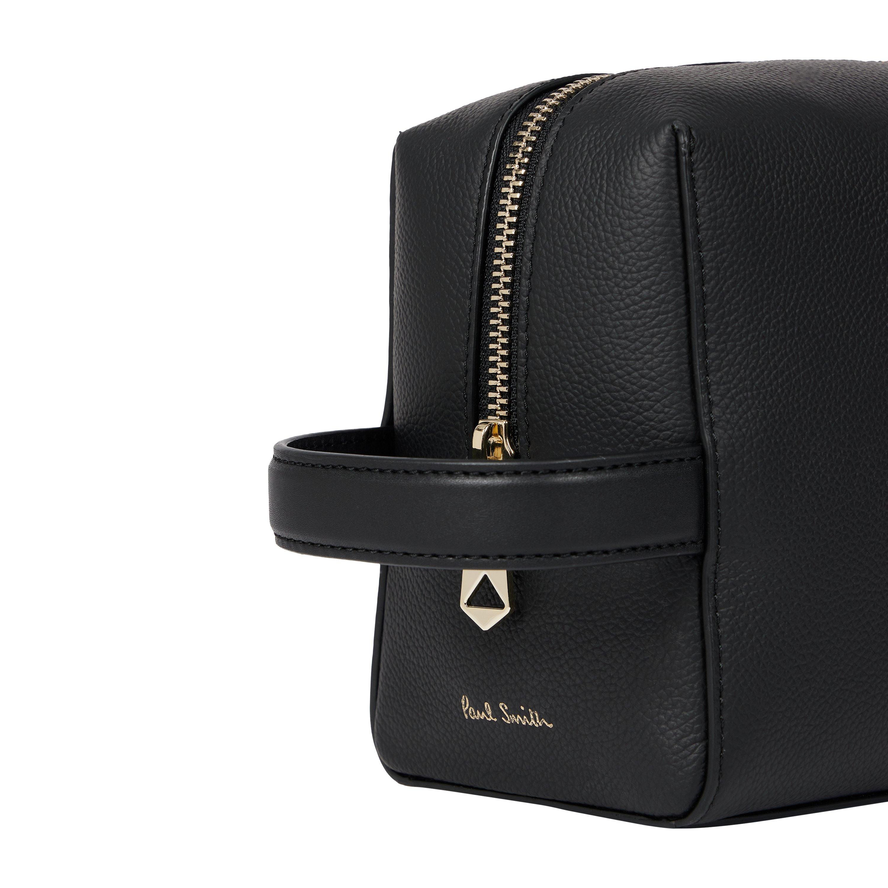 Black - Paul Smith - Leather Washbag - 5